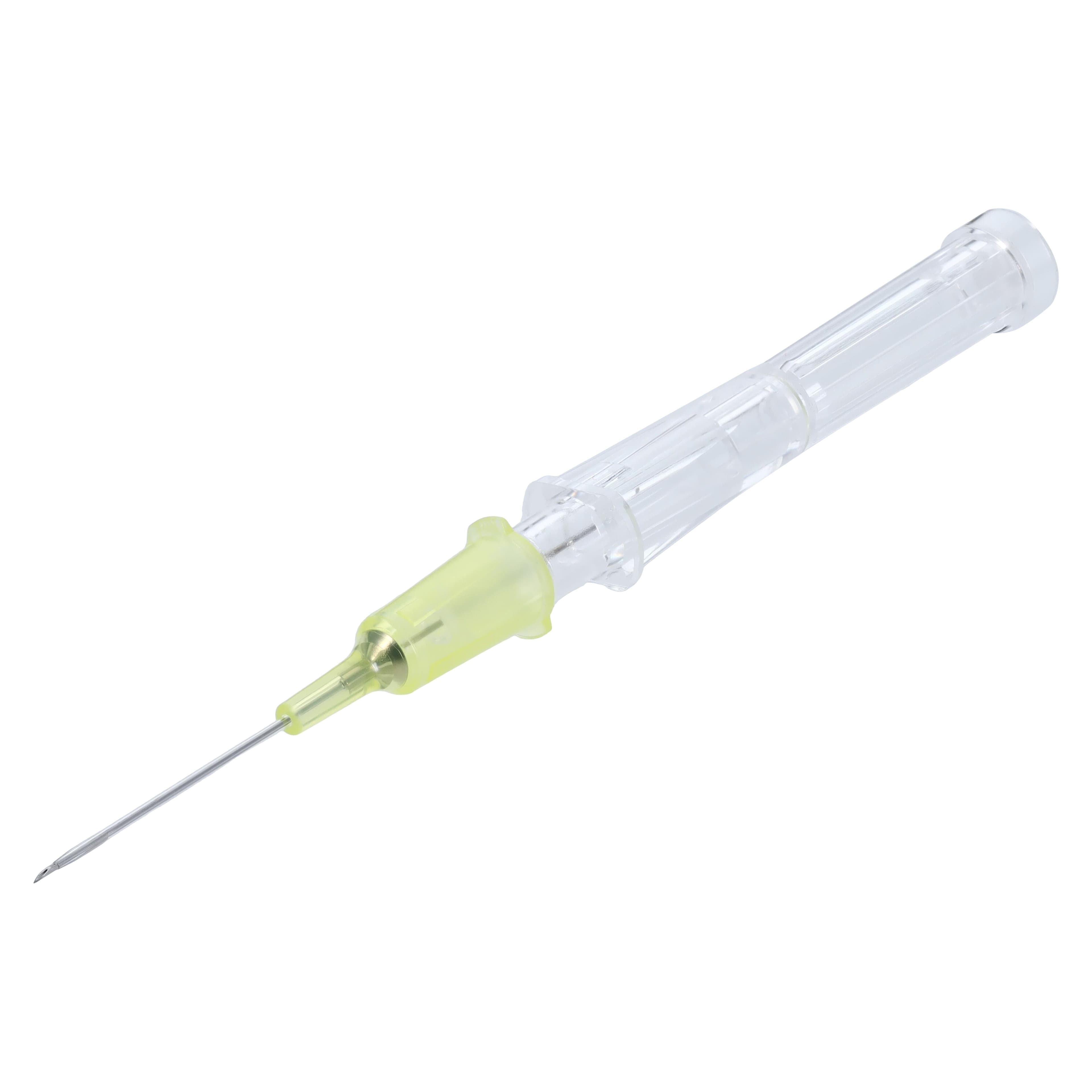 Terumo SurFlash IV Catheter, 24 Gauge, 0.75" Double-Bevel Polyurethane, Yellow, 50/Box thumbnail 2
