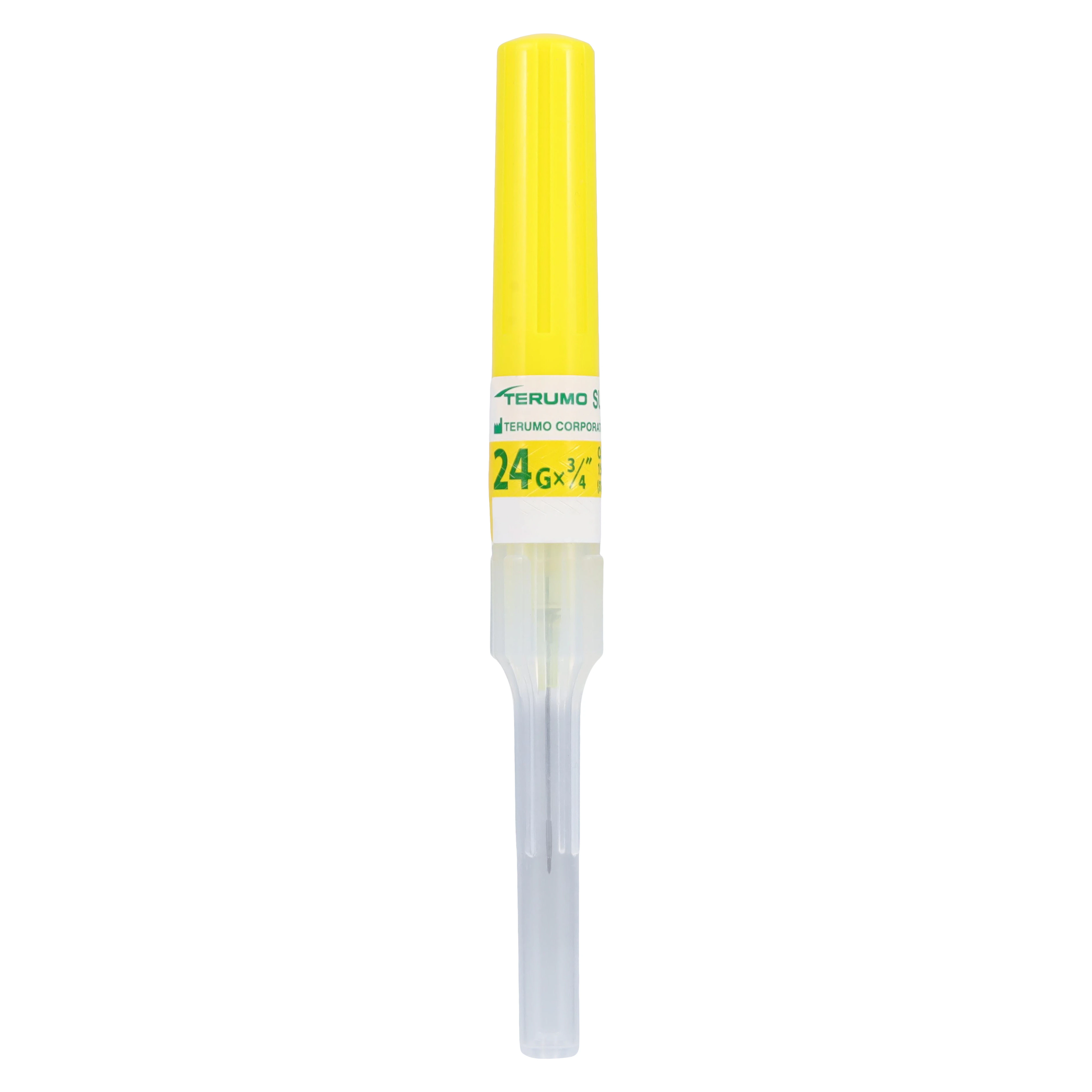 Terumo SurFlash IV Catheter, 24 Gauge, 0.75" Double-Bevel Polyurethane, Yellow, 50/Box thumbnail 3