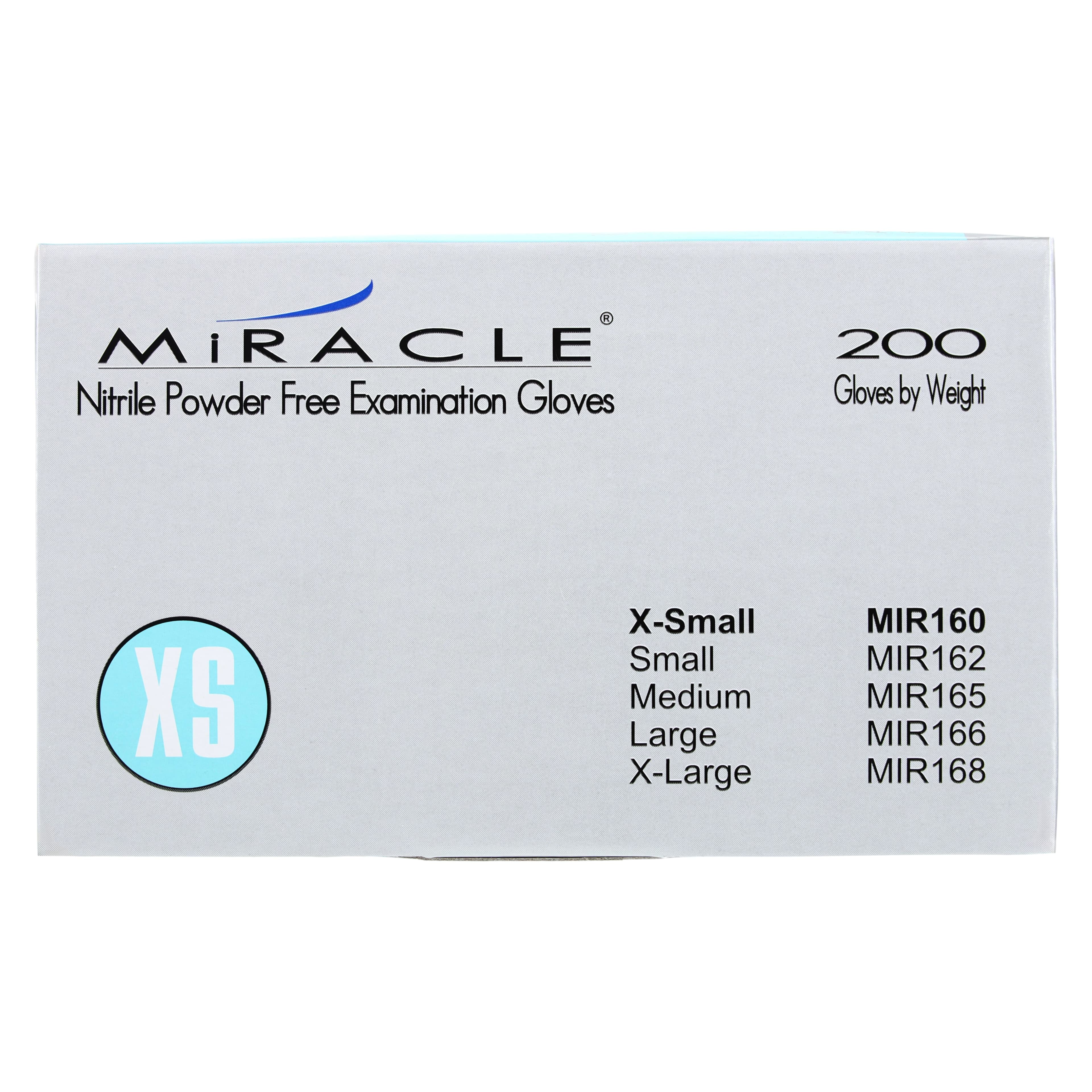 Adenna Miracle Nitrile Exam Gloves, Powder-Free, Non-Sterile, Extra Small, Blue, 200/Box, MIR160 thumbnail 7