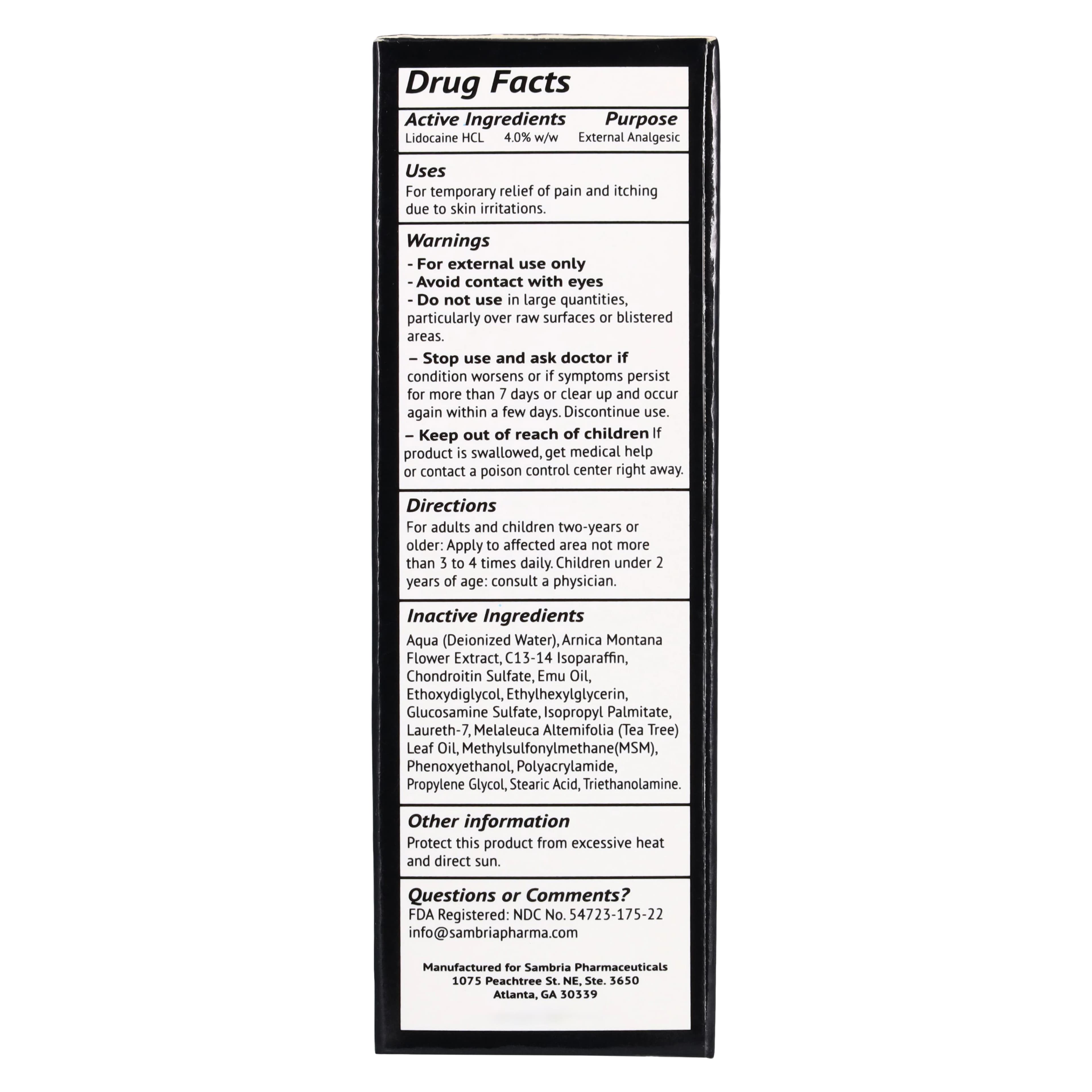 NeuroMed7 Lidocaine Cream 4%, Topical Anesthetic, 2.2 oz Tube thumbnail 4