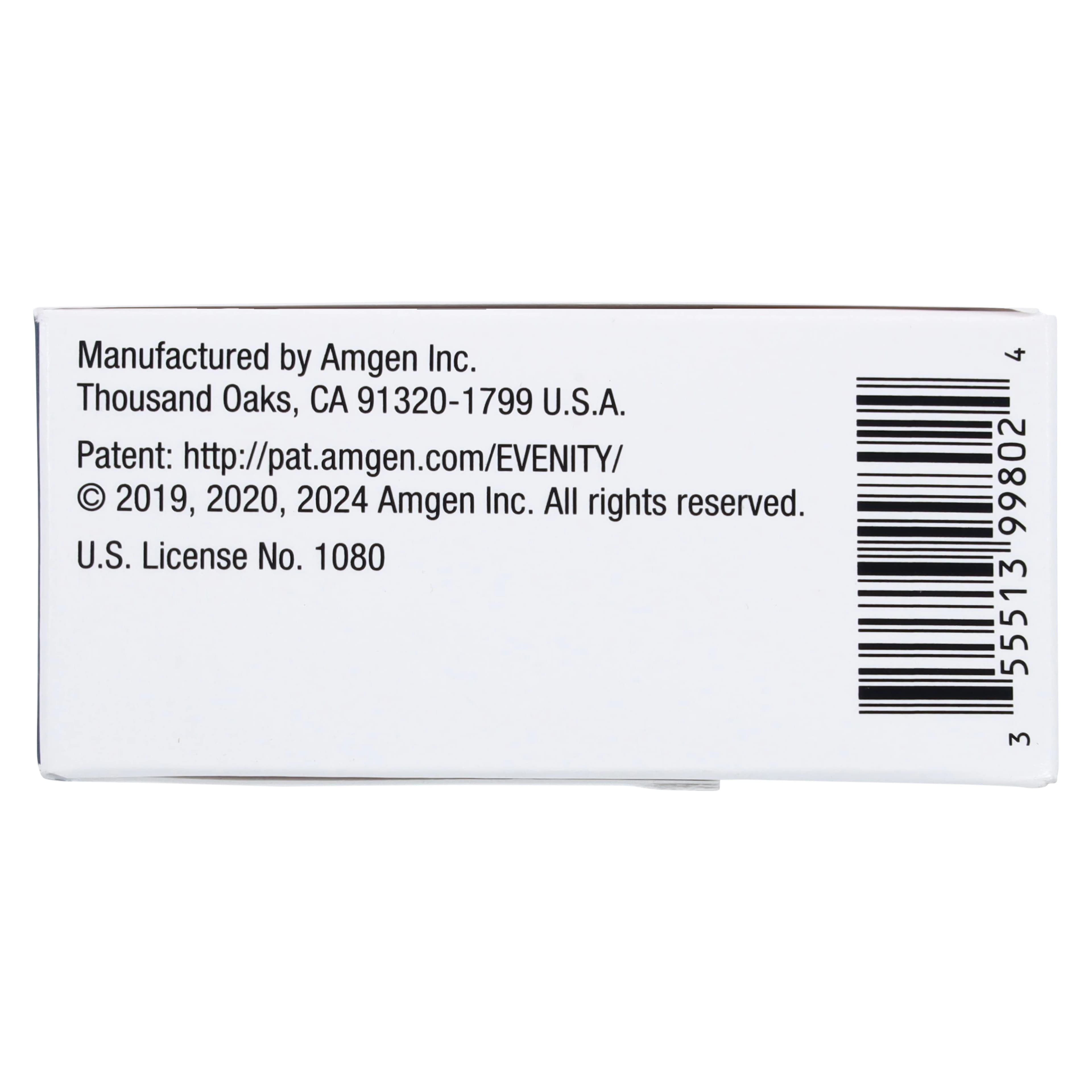 Evenity (romosozumab-aqqg) Injection 105 mg Prefilled Syringe, 1.17 mL, 2/Package thumbnail 4