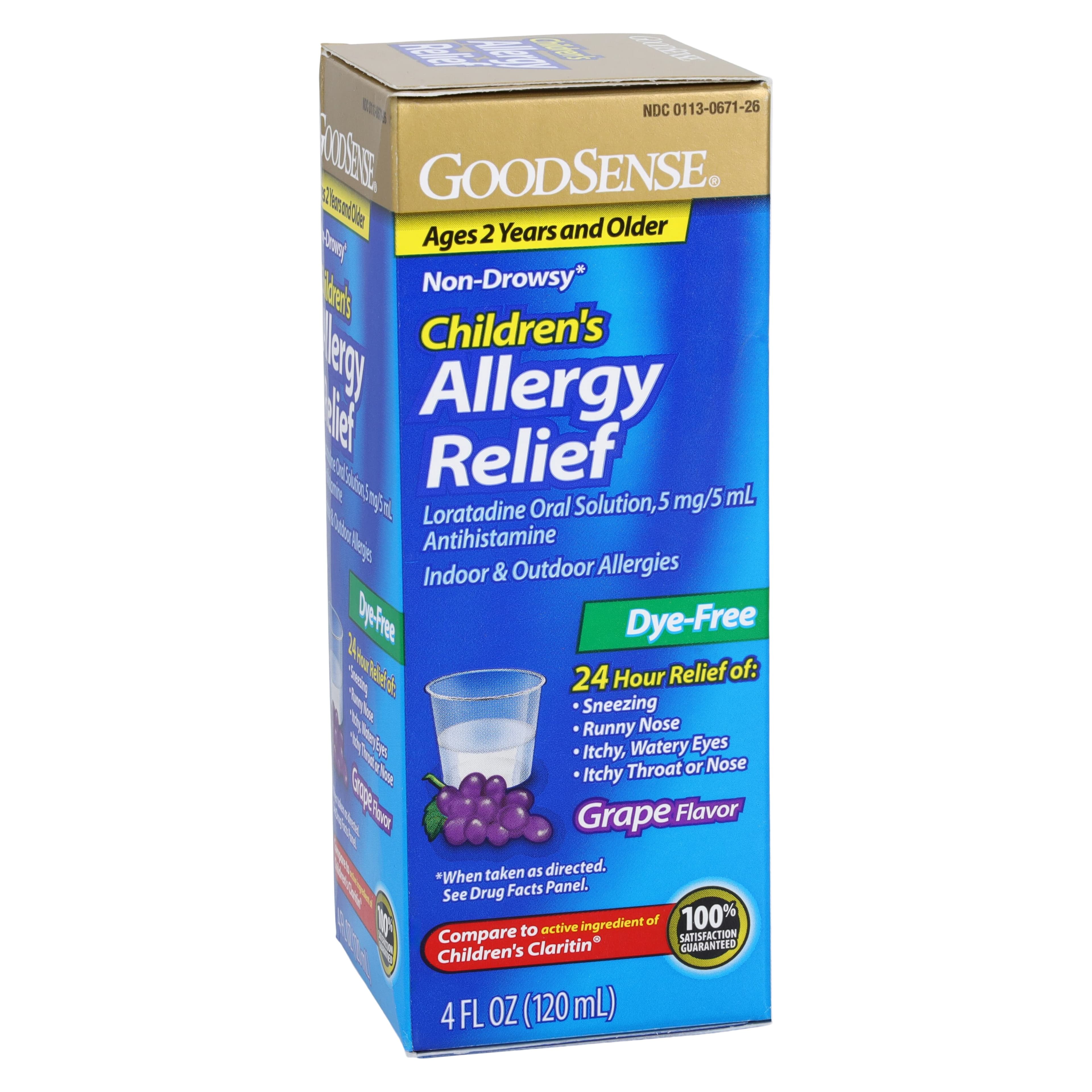 Loratadine Children's Syrup, 5mg/5mL, 4 oz Bottle - Loratadine Children's Syrup - Image 1