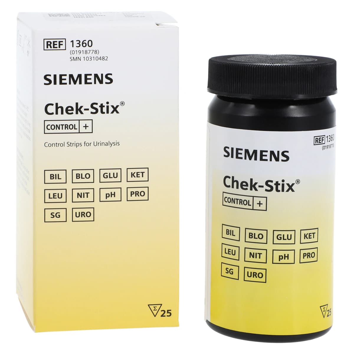 Siemens Chek-Stix Multi-Analyte Positive Control Strips, 25/Box - Chek-Stix Strips - Image 1