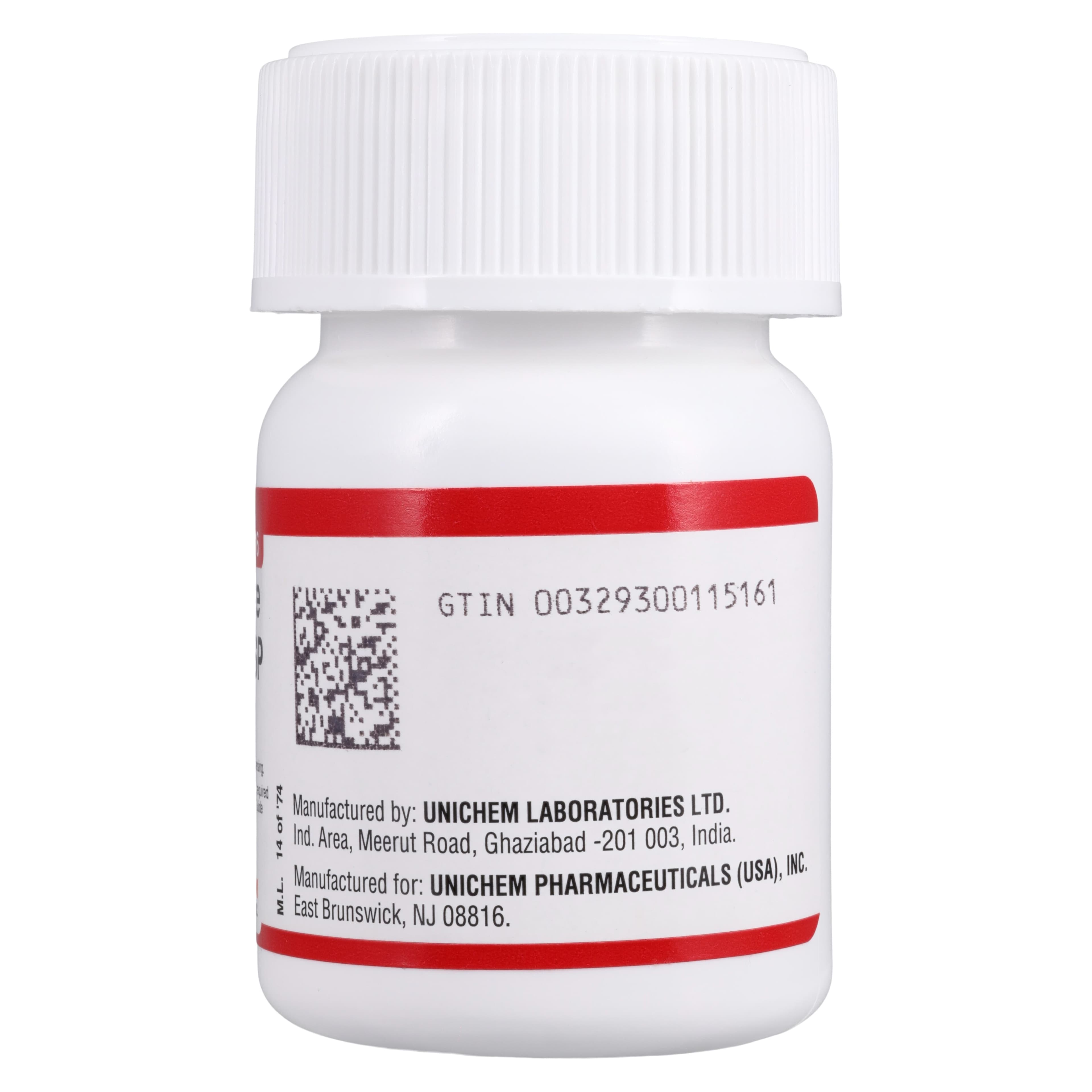 Topiramate Tablets 25mg, 60 Count Bottle (Unichem Pharmaceuticals) thumbnail 3