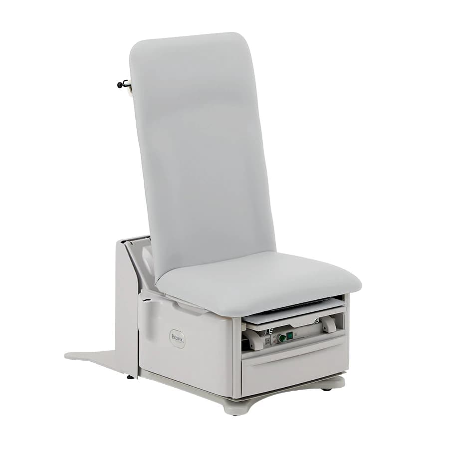 Brewer FLEX High-Low PLUS Exam Table with Power Back, Flannel Upholstery, 700 lb Capacity - FLEX HIGH-LOW PLUS, Power Back - Image 1