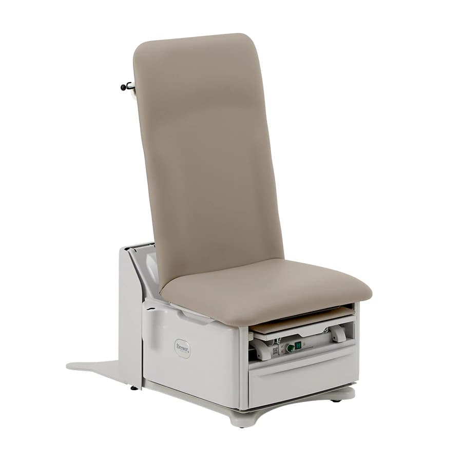 Brewer FLEX High-Low PLUS Exam Table with Power Back, Mist Finish, 700 lb Capacity - FLEX HIGH-LOW PLUS, Power Back - Image 1