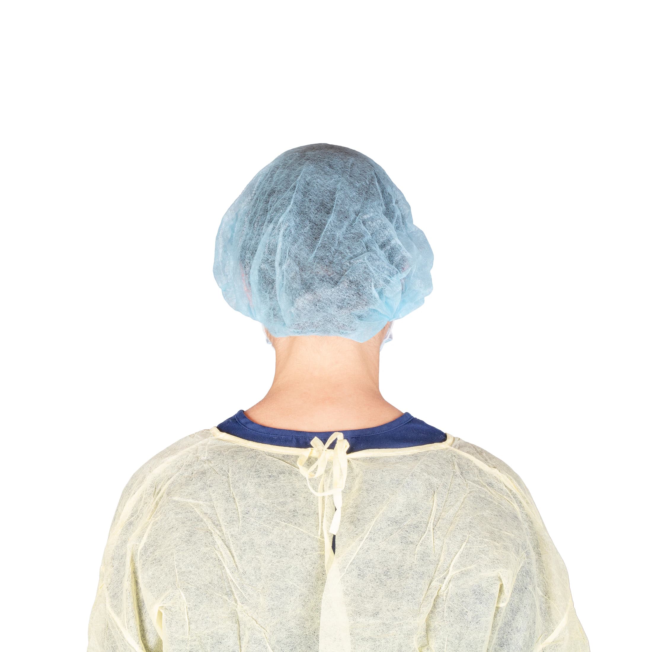 Dukal Isolation Gown with Cuff, Spunbond Polypropylene, One Size, Yellow, Non-Sterile, 50/Case thumbnail 3