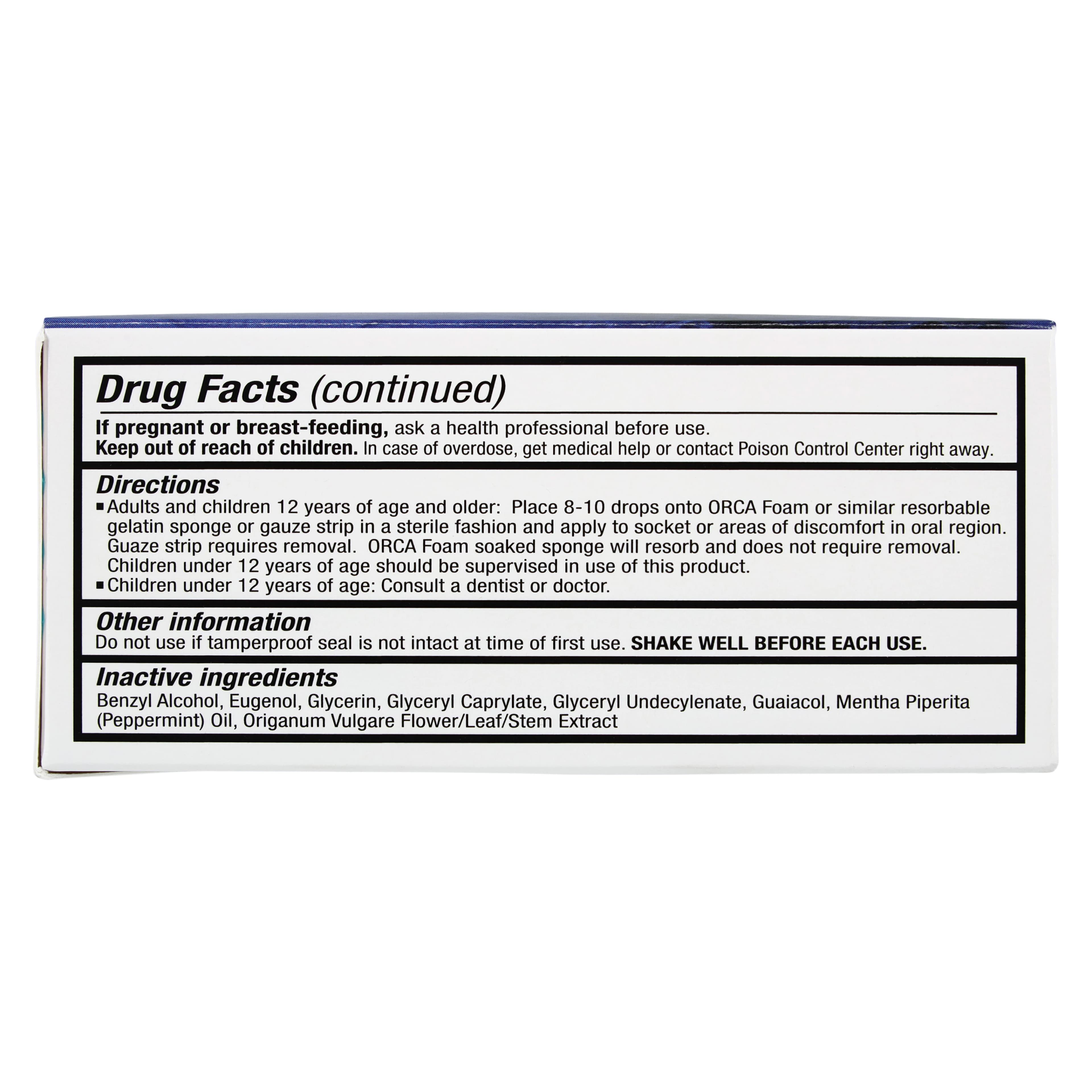 ORCA Complete Dry Socket All-Natural Liquid Treatment, 13 mL Dropper Bottle, 310993 thumbnail 6