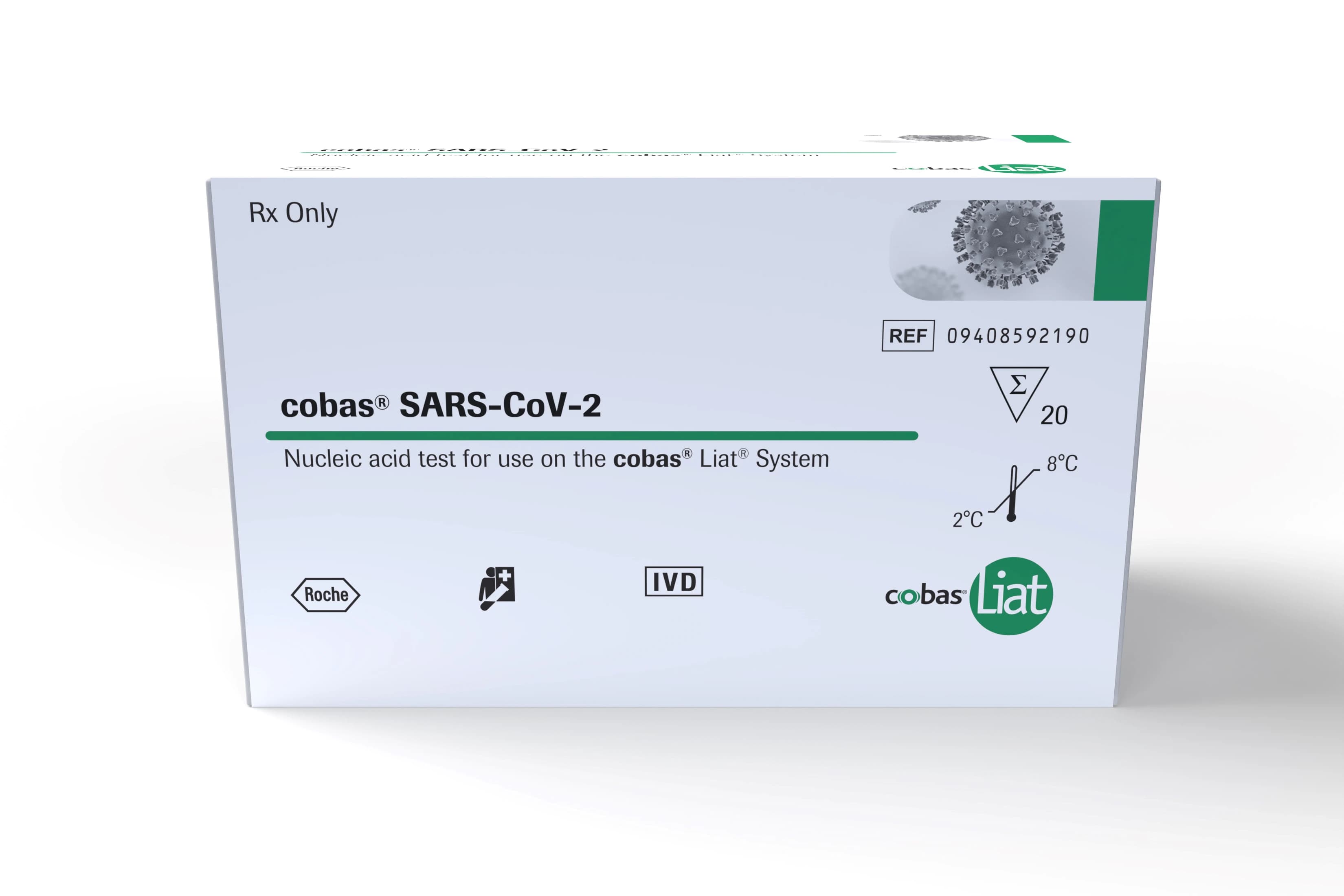 Cobas SARS-CoV-2 Assay Kit, CLIA Waived, for Cobas Liat Instrument, 20 Tests/Kit - Cobas SARS- CoV-2 Assay Kit - Image 1