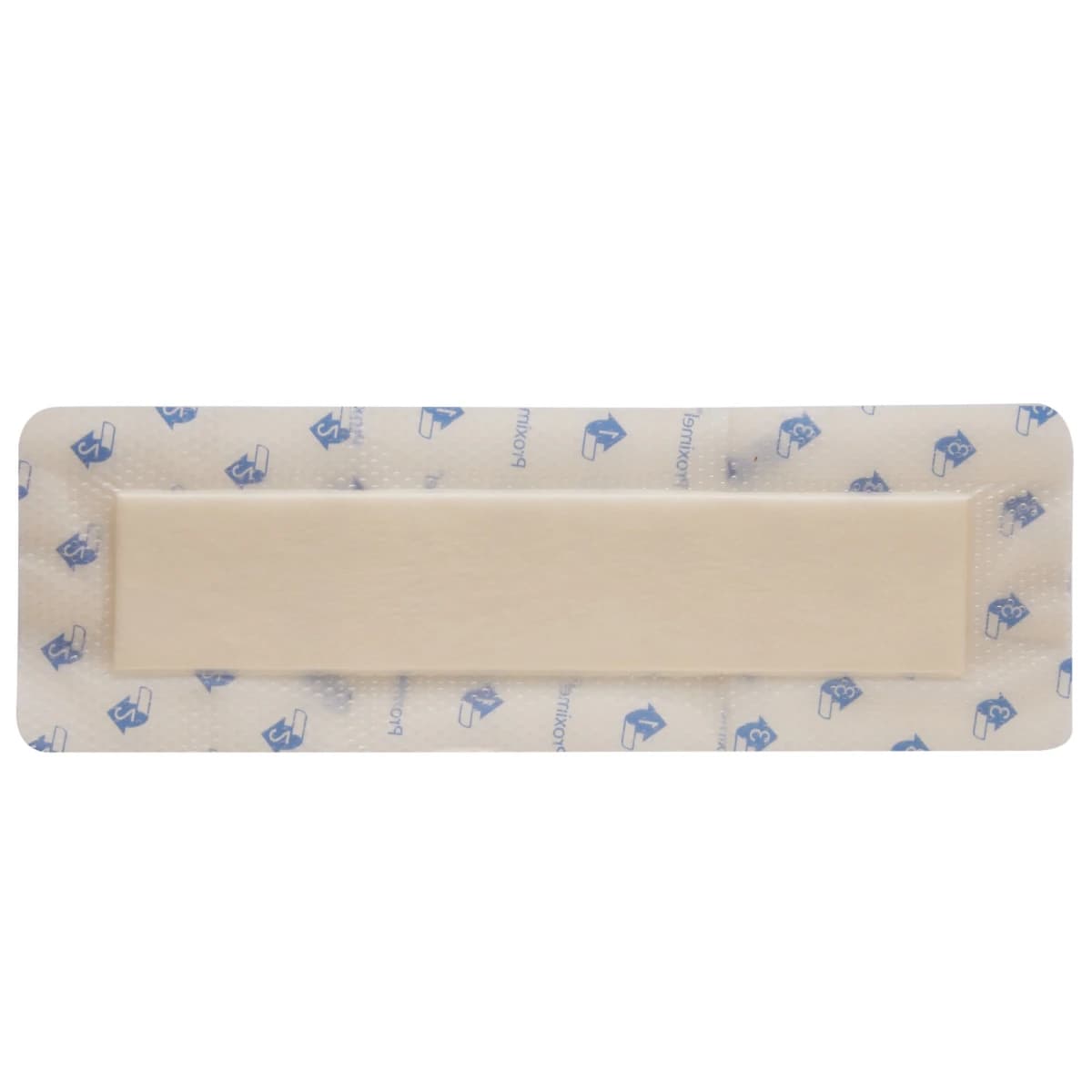 Proximel Ag Silicone Foam Border Dressing, 4" x 12", Sterile, Rectangle, Adhesive, White/Tan - Proximel Ag Border Dressing - Image 1