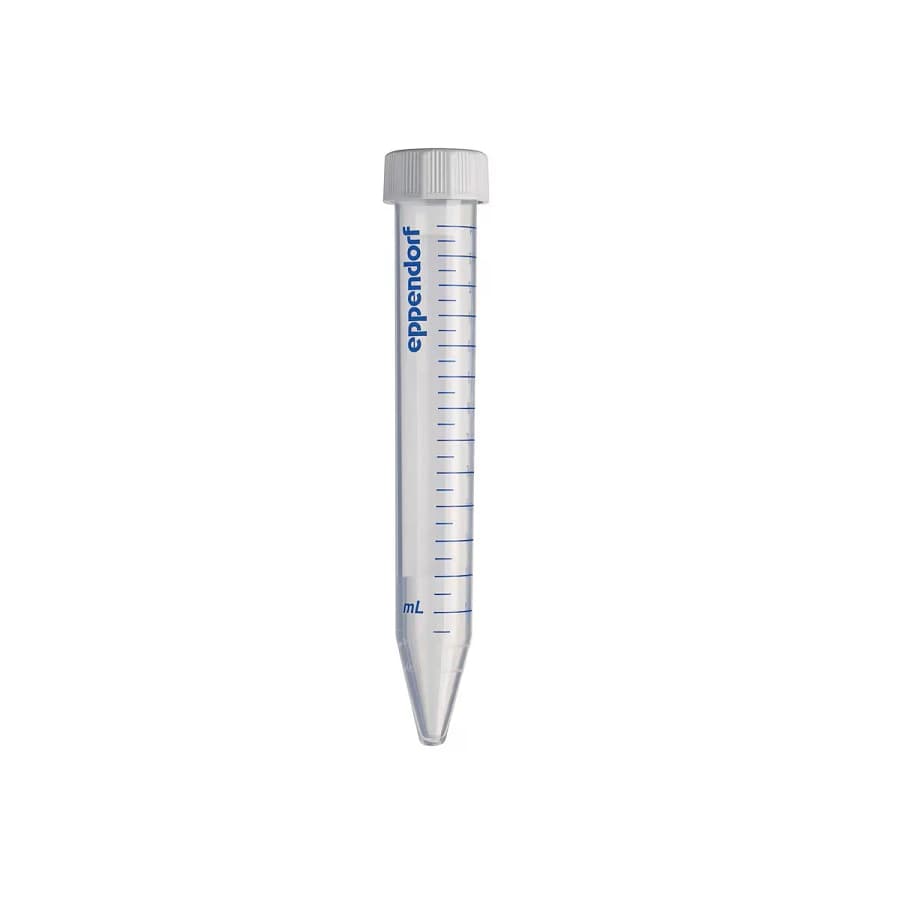 Eppendorf Conical Centrifuge Tubes, 15mL, RNase/DNase-Free, Sterile, Screw Cap, 500/Case - Tubes Conical 15mL Sterile - Image 1