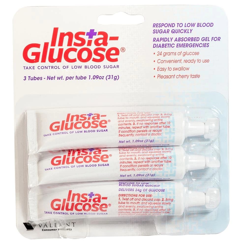 Insta-Glucose Gel, Oral Cherry, 31 g Tube, 3/Package - Insta-Glucose Gel 31gm - Image 1