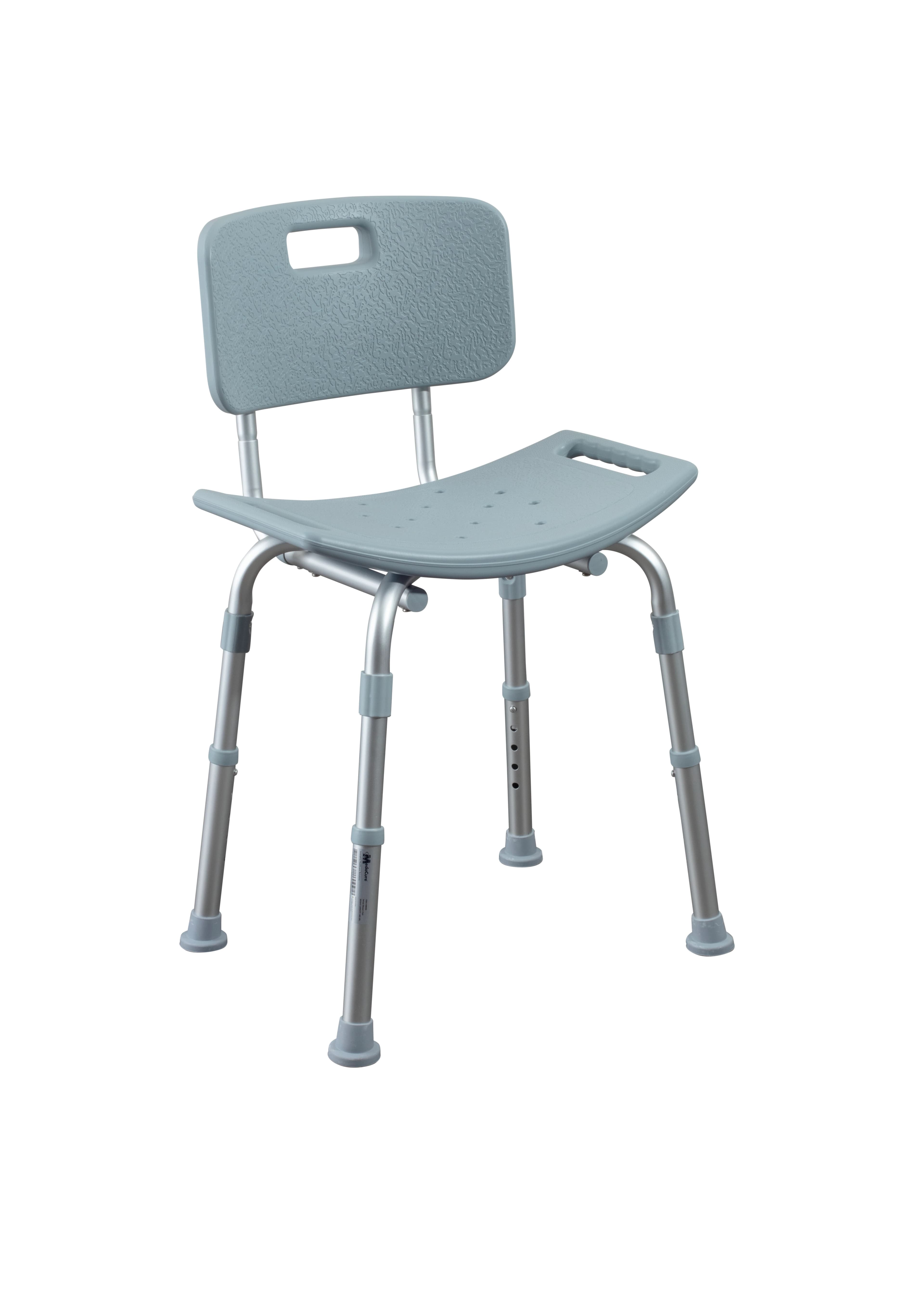 MedaCure Deluxe Shower Chair, Aluminum Frame, 300 lb Capacity - Deluxe Shower Chair - Image 1