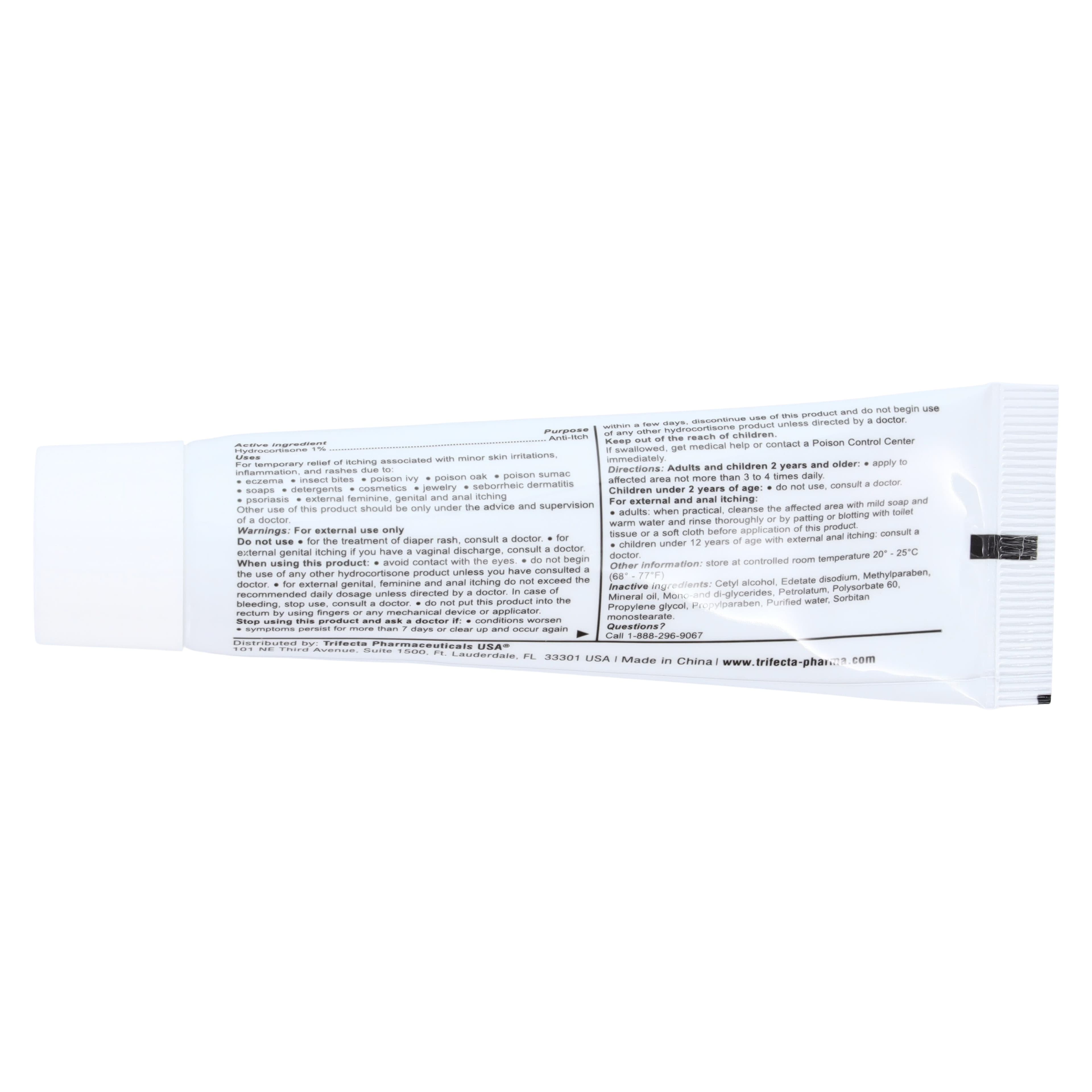 Trifecta Pharmaceuticals Hydrocortisone Cream OTC, 1%, 1 oz Tube thumbnail 3
