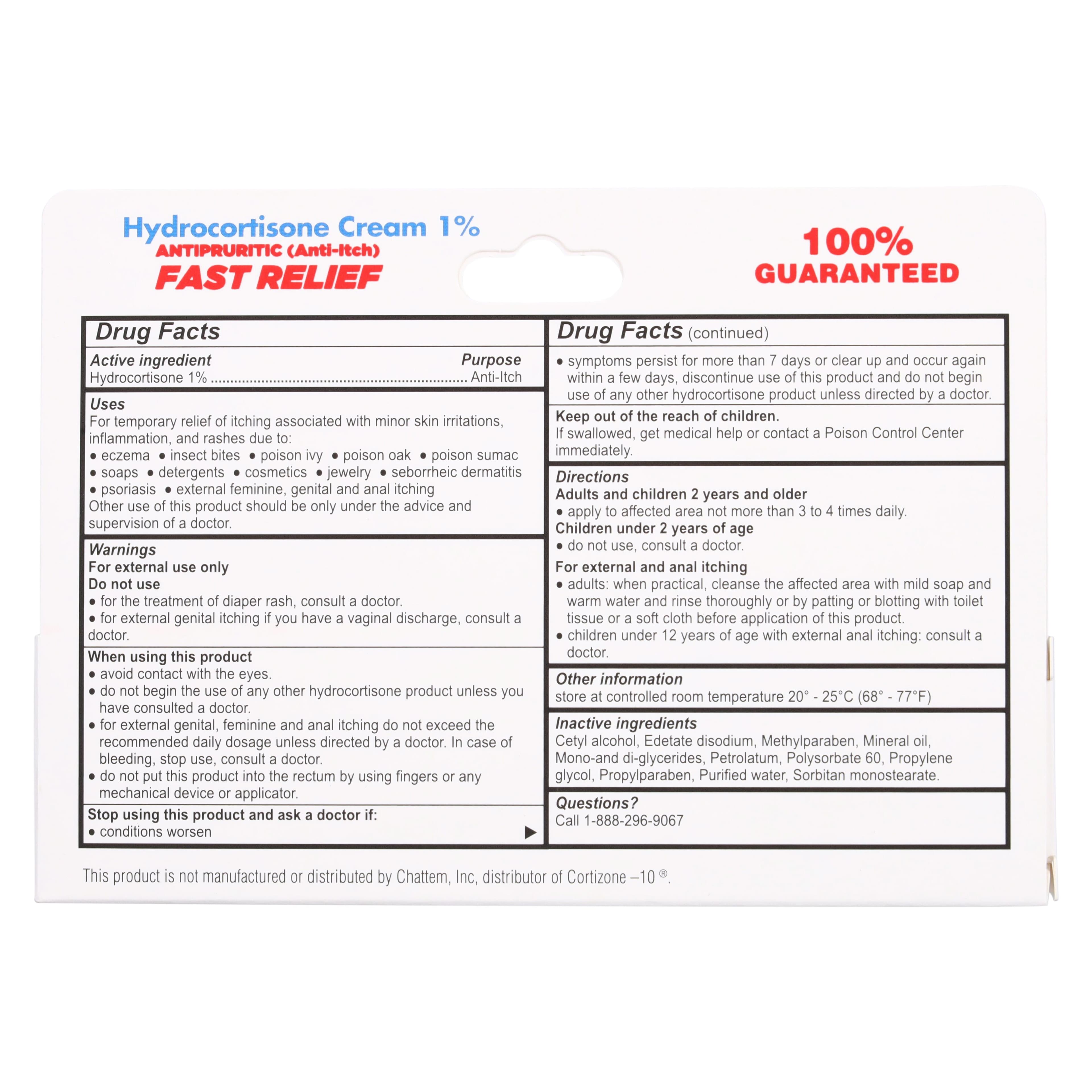 Trifecta Pharmaceuticals Hydrocortisone Cream OTC, 1%, 1 oz Tube thumbnail 4