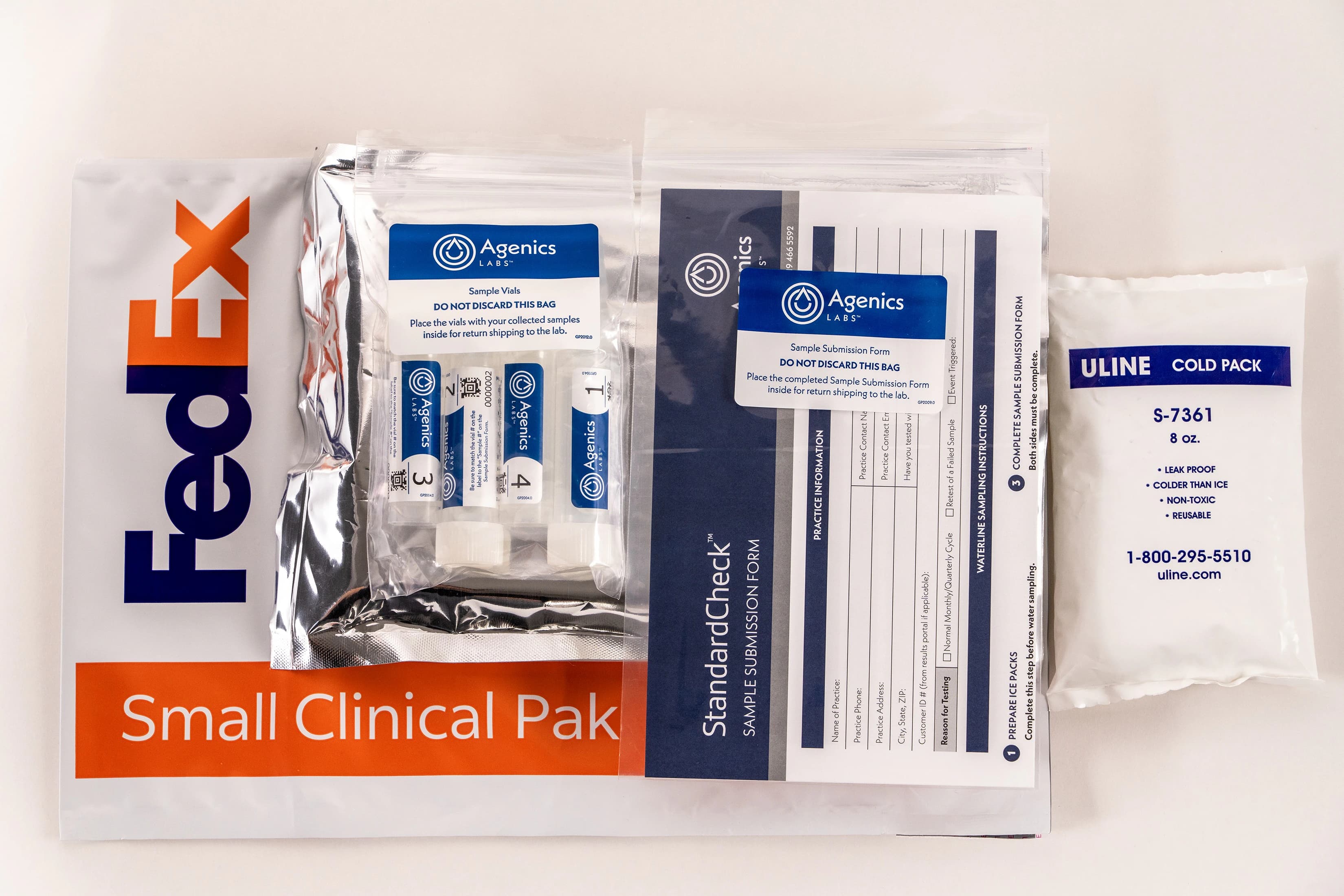 StandardCheck R2A Dental Unit Waterline Test Kit, 4 Vial Kit, SC-4 thumbnail 2