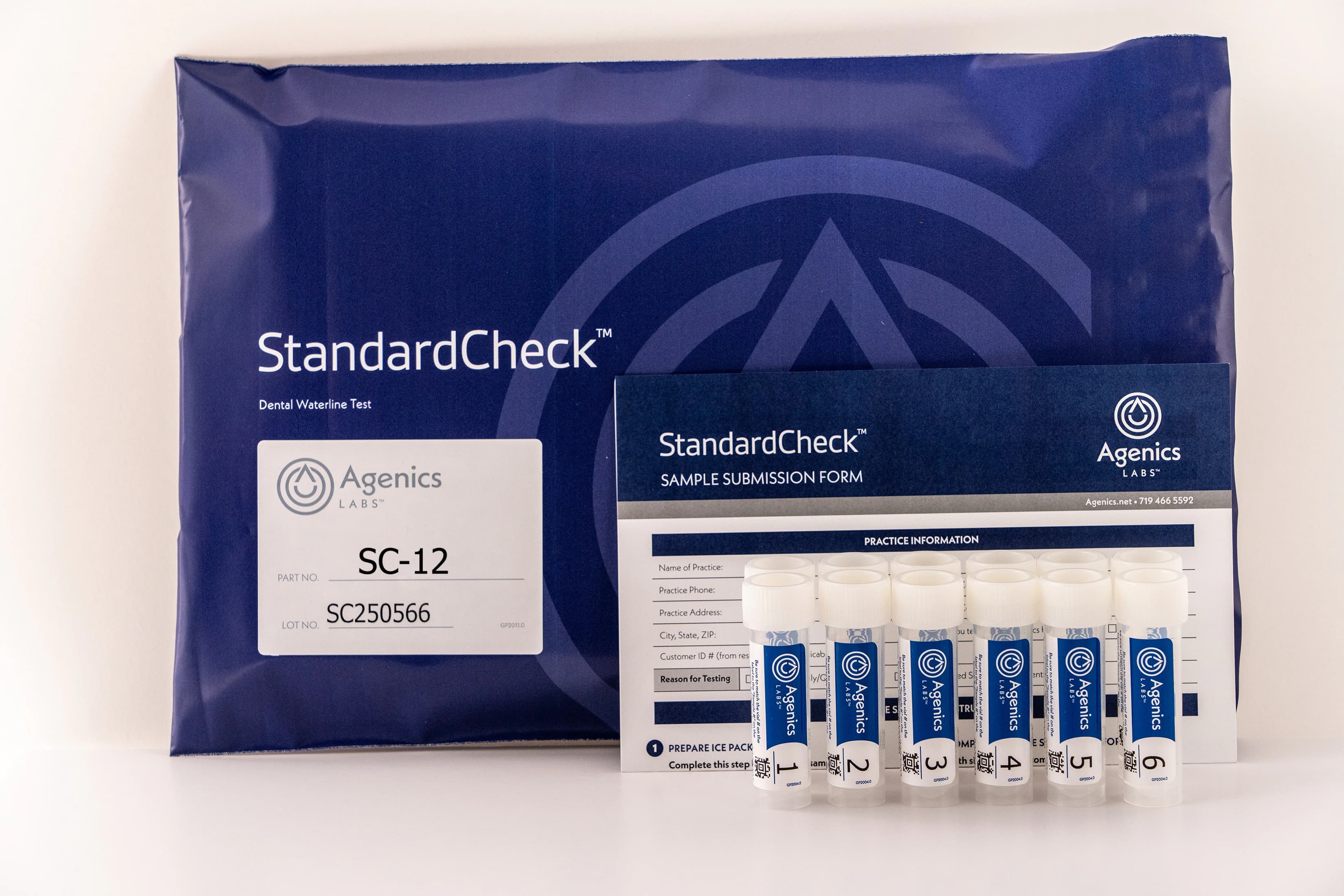 StandardCheck R2A Dental Unit Waterline Test Kit, 12 Vial Kit, SC-12 thumbnail 2