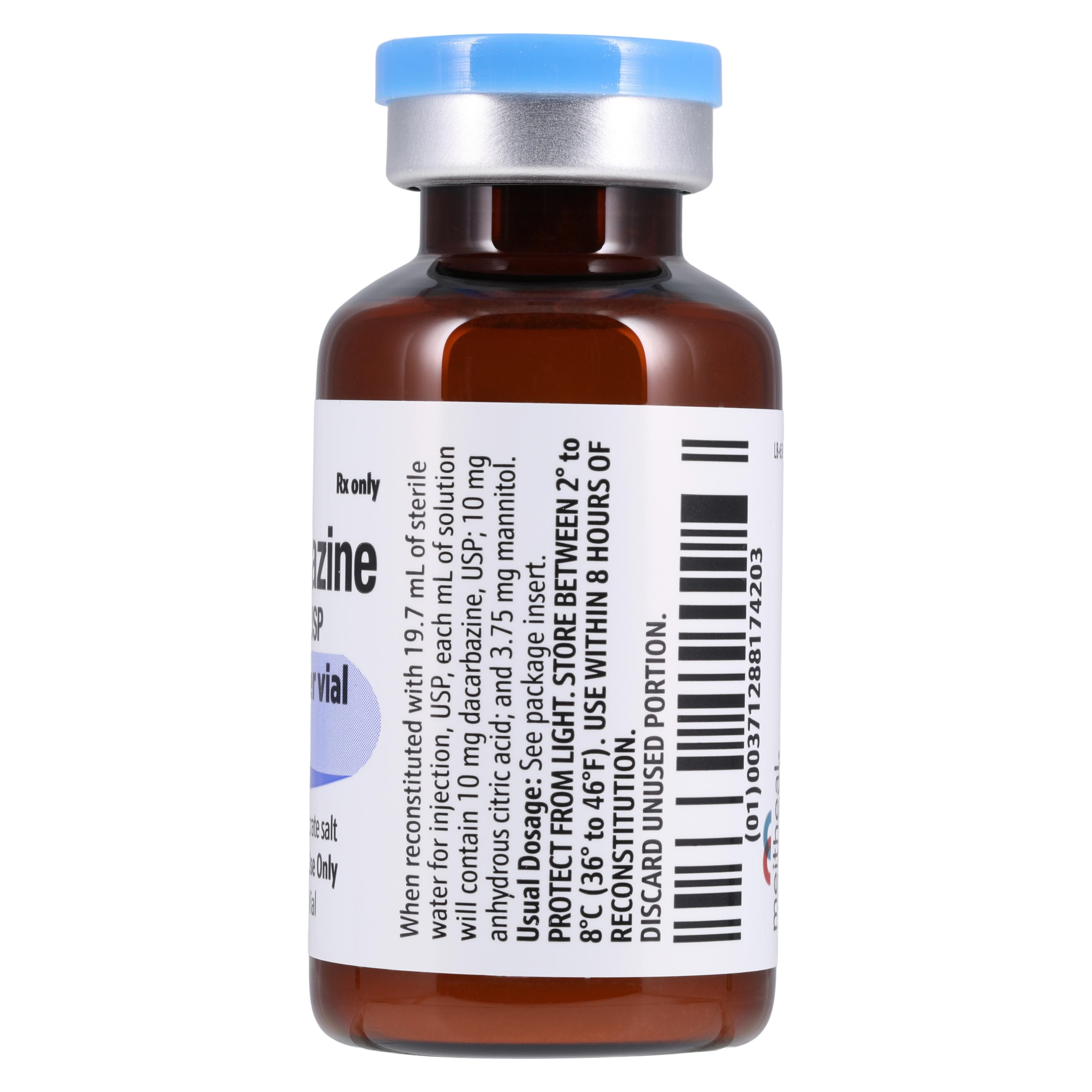 Dacarbazine for Injection, 200 mg/vial, Single-Dose Vial, 20 mL, 10/Package thumbnail 3