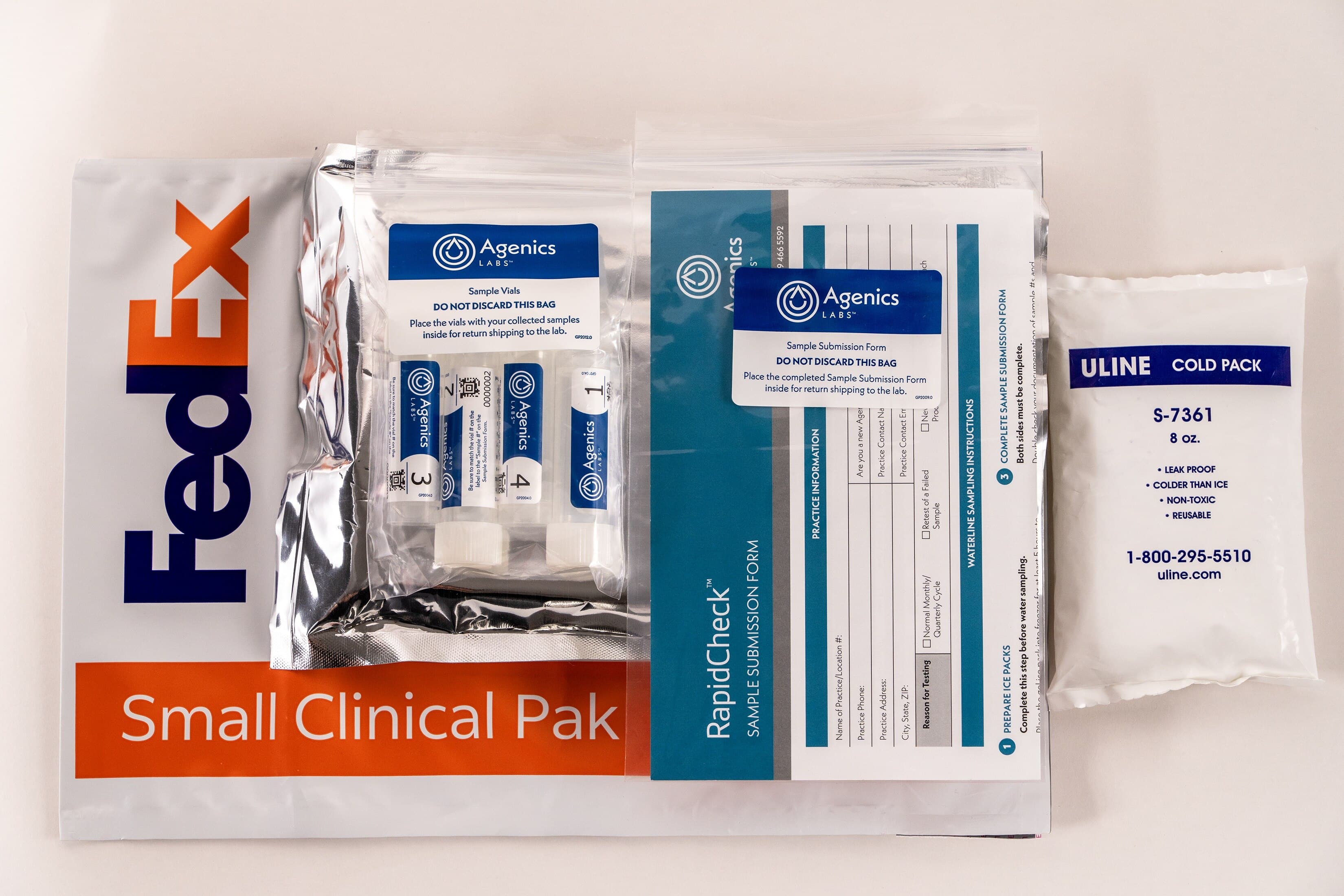 RapidCheck Flow Cytometry Dental Unit Waterline Test Kit, 4 Vial Kit, RC-4 thumbnail 2