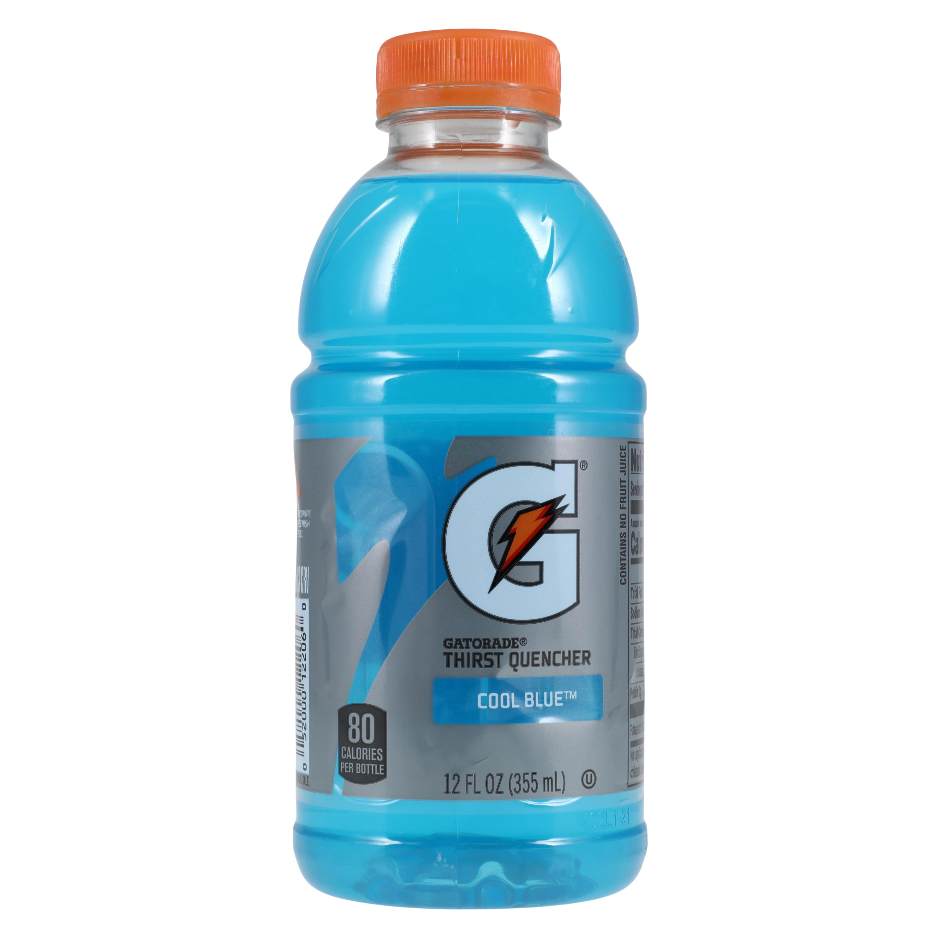 Gatorade Thirst Quencher Cool Blue Sports Drink, 12 oz Bottles, 24/Case - Gatorade RTD 12 oz. Cool Blue - Image 1