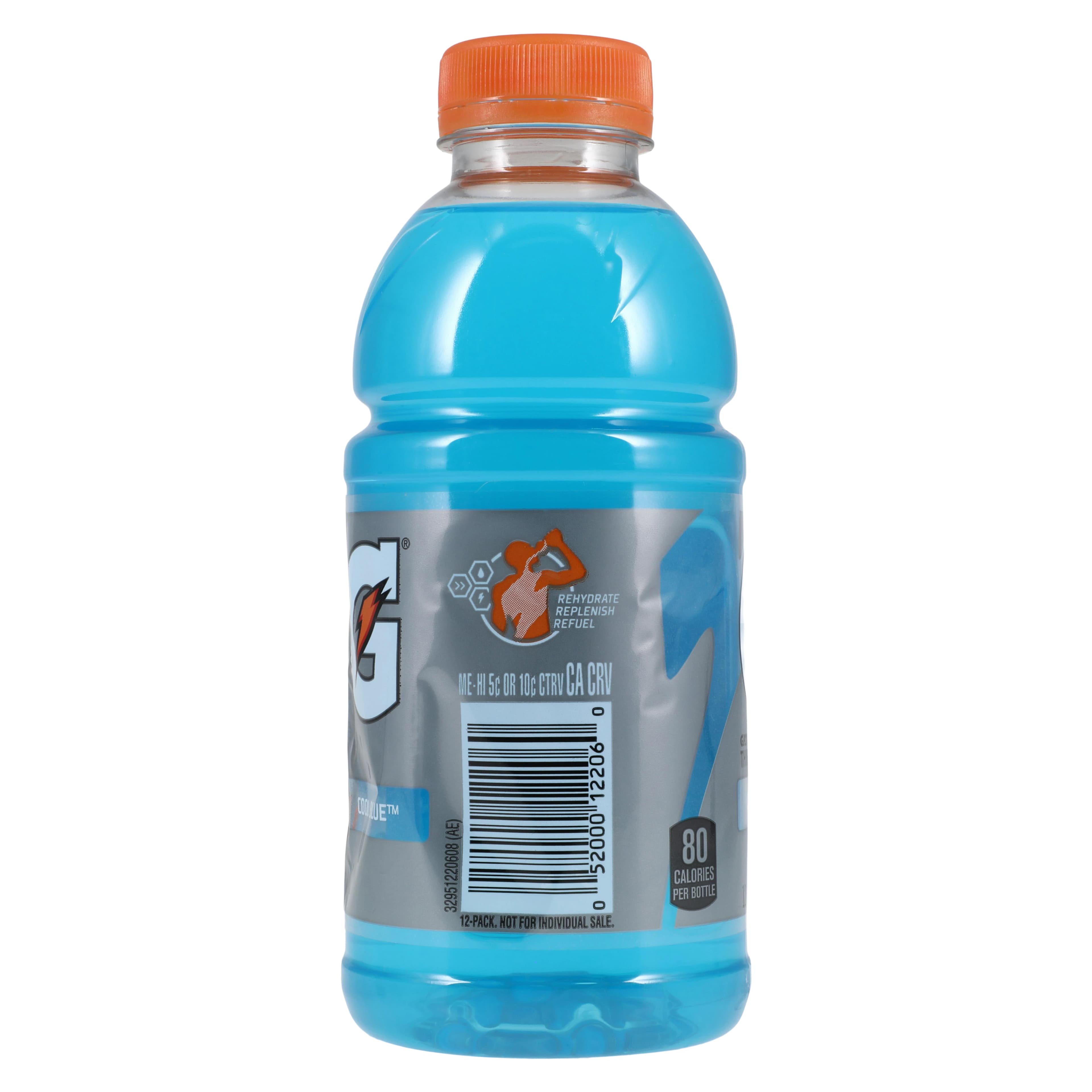 Gatorade Thirst Quencher Cool Blue Sports Drink, 12 oz Bottles, 24/Case thumbnail 3