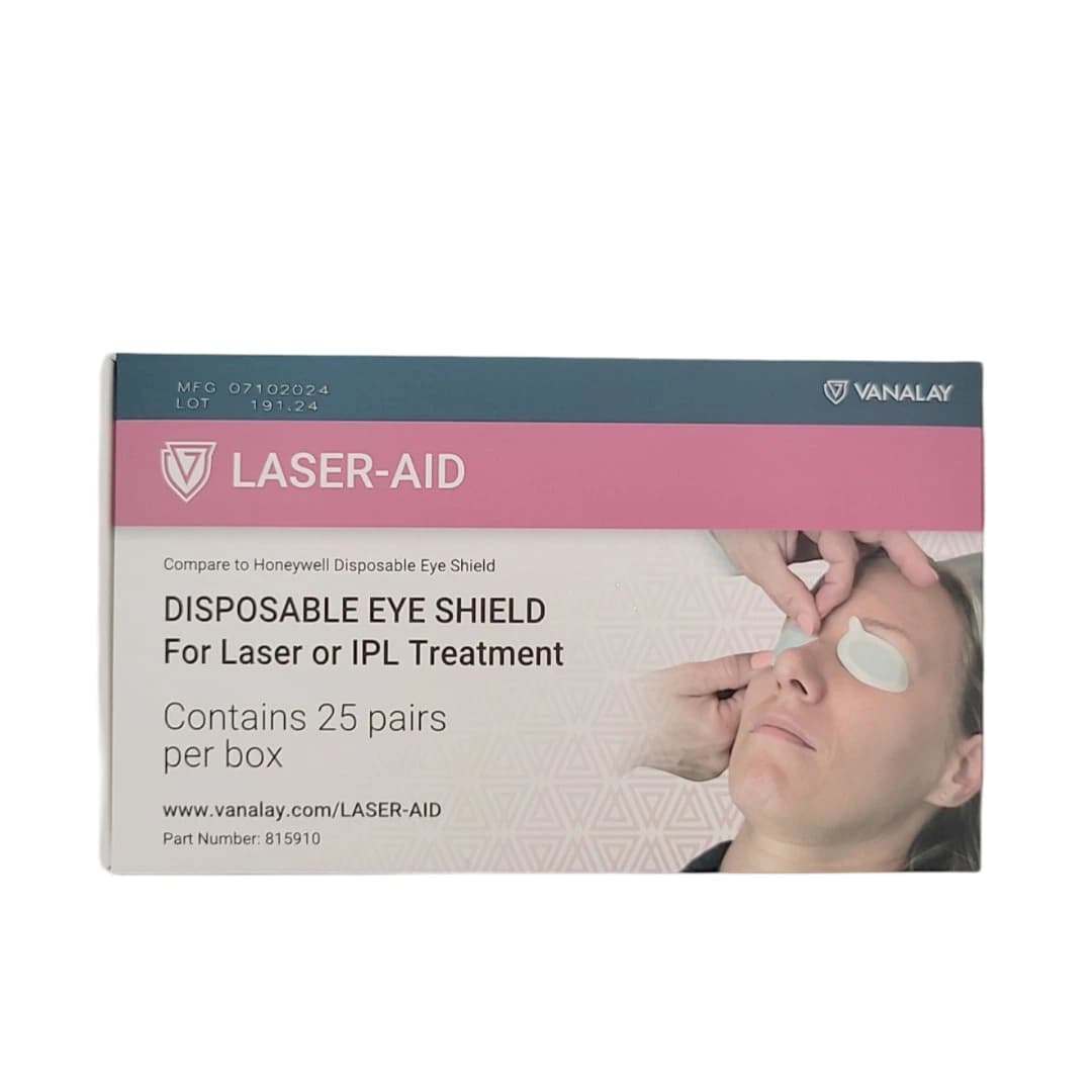 Laser Aid Eye Shields, White, 25/Box thumbnail 2