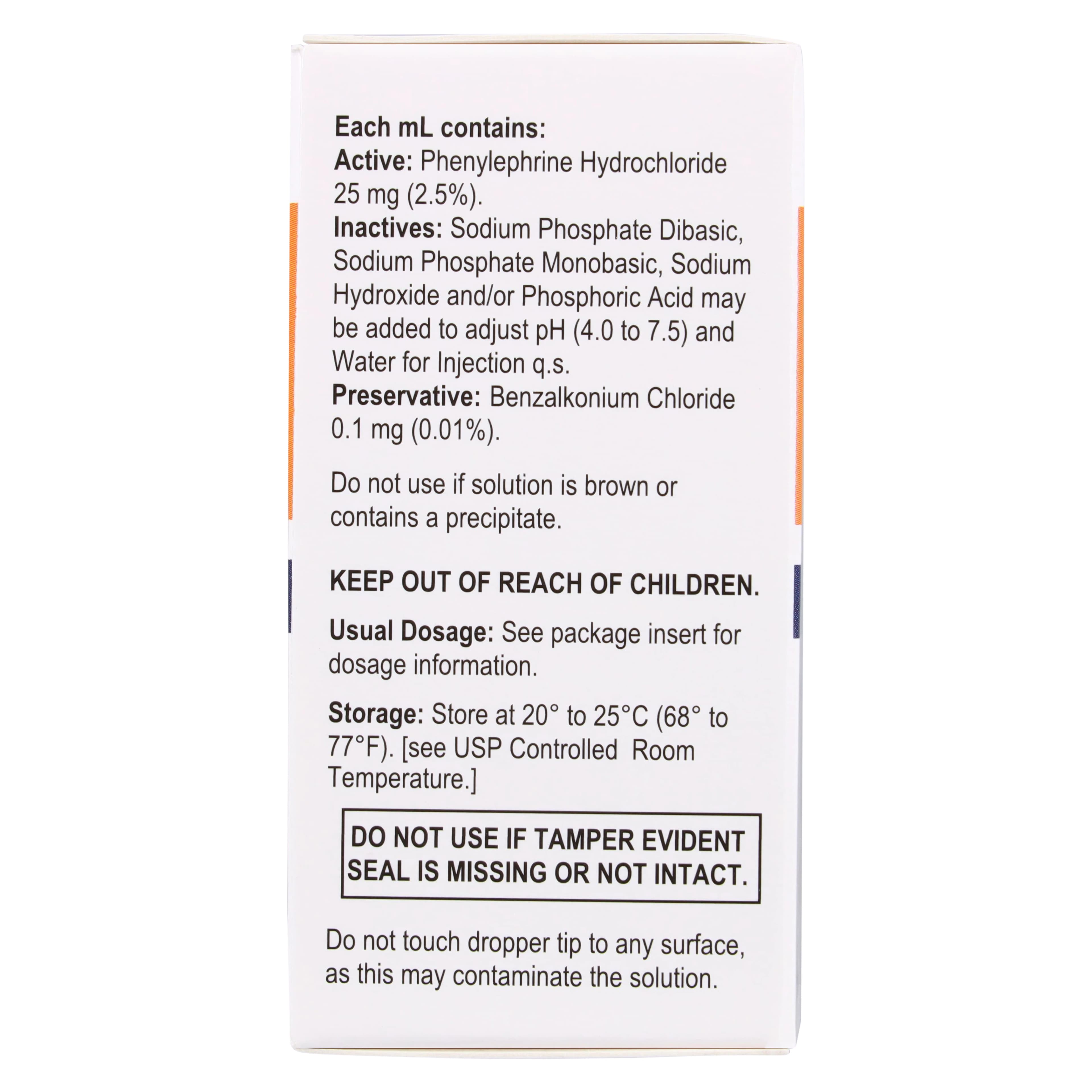 Phenylephrine HCl Ophthalmic Solution 2.5%, 2 mL Bottle (Sola Pharmaceuticals) thumbnail 5
