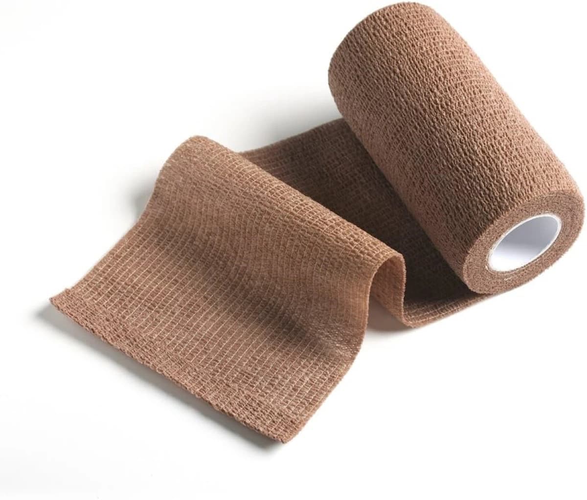 Owens & Minor Cohesive Bandage, 4" x 5 yd, Tan, Sterile, 36/Case - Bandage Cohesv LF ST Tan - Image 1