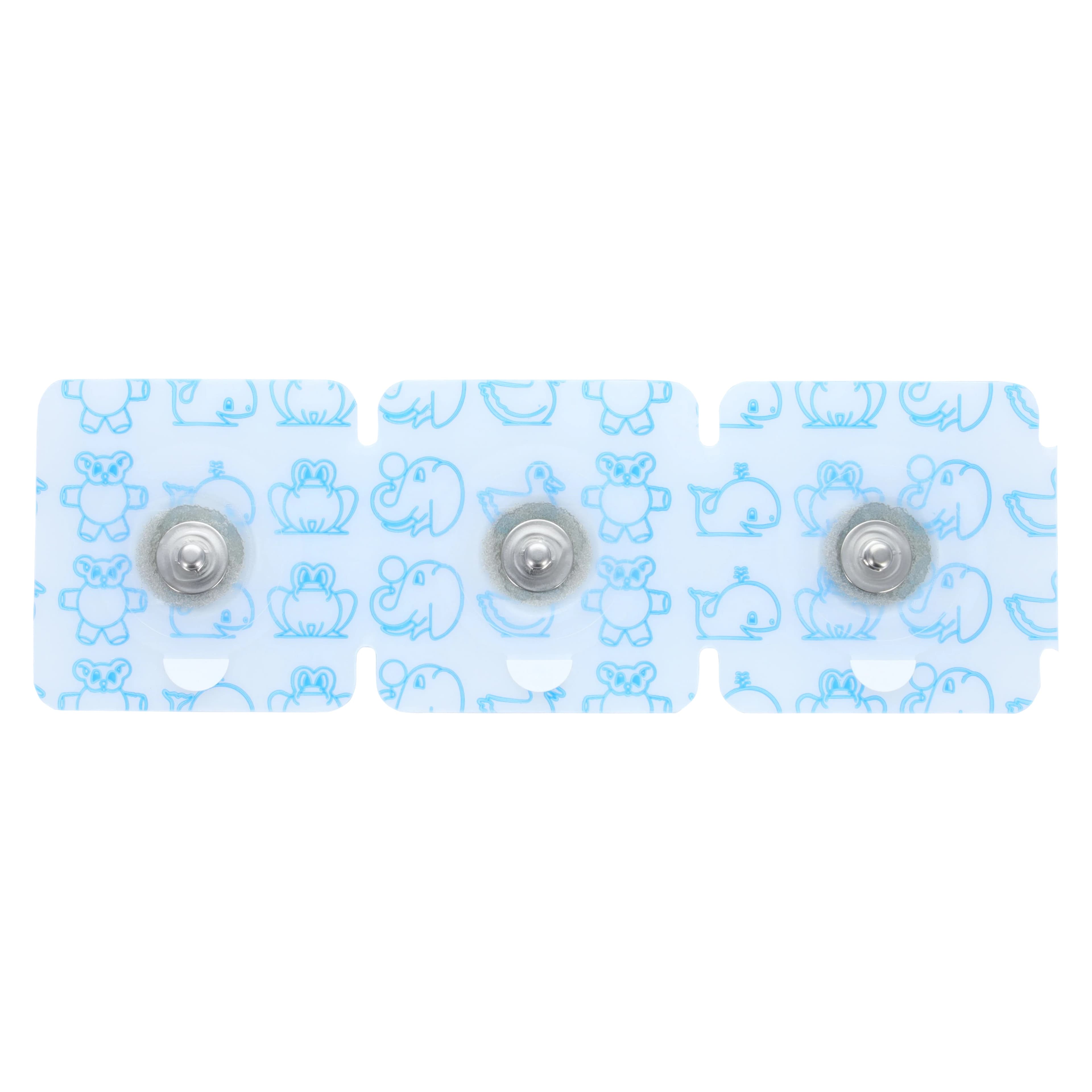 Conmed Huggables Pediatric/Neonatal EKG Electrode, 1.25" Round, Tape/Wet Gel, Snap, 3/Package thumbnail 2