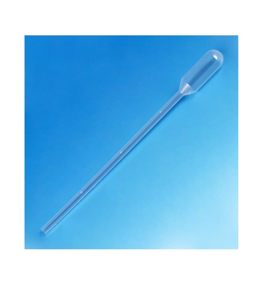 Globe Scientific Transfer Pipette, 1.5 mL Graduated, 115 mm, Sterile, Individually Wrapped, 500/Case - Pipette Transfer Ped Sterile - Image 1
