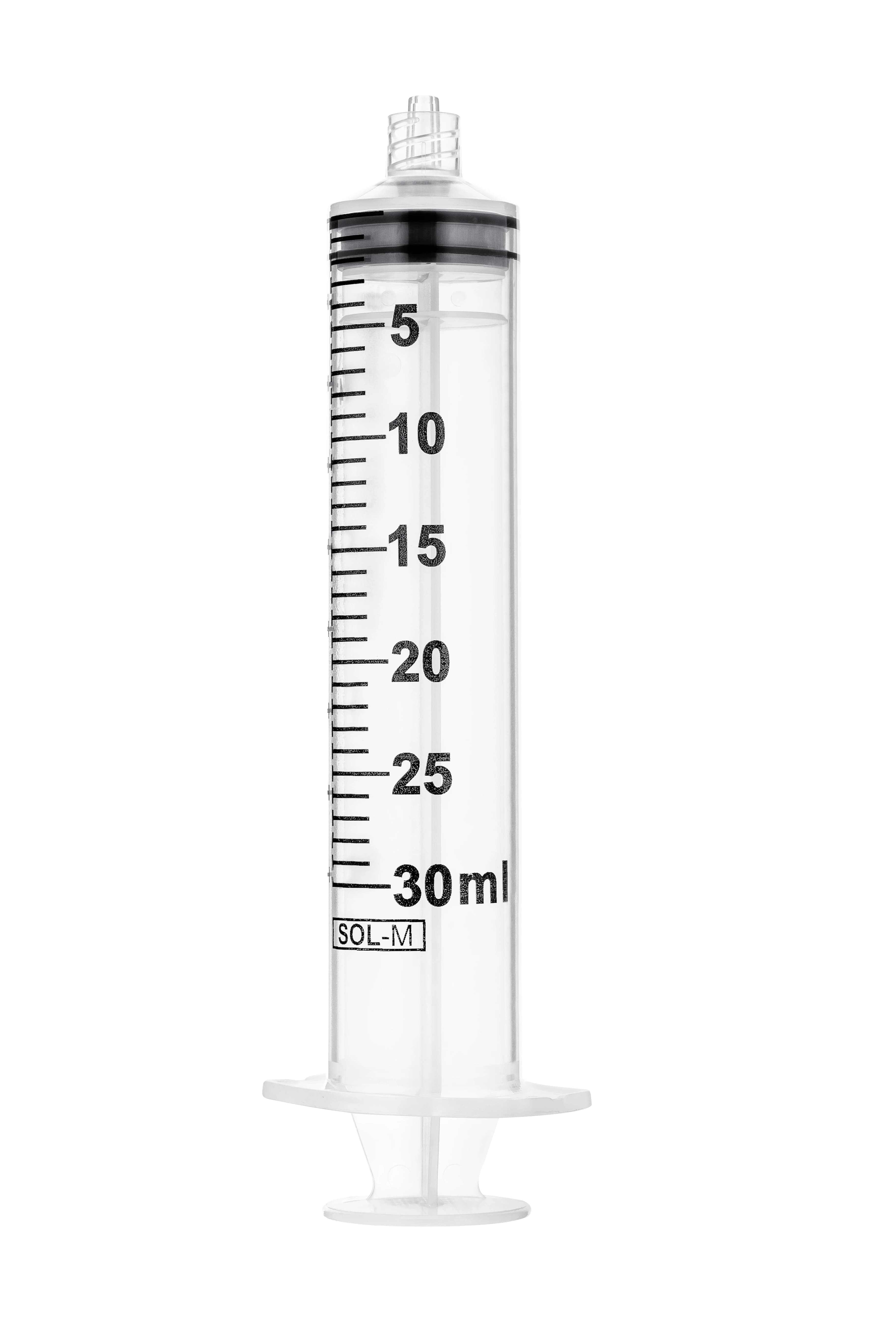 Sol-Millennium Medical Syringe without Needle, 30mL, No Dead Space, Sterile, Latex-Free, Single Use, 400/Case - Syringe w/out Needle LL - Image 1