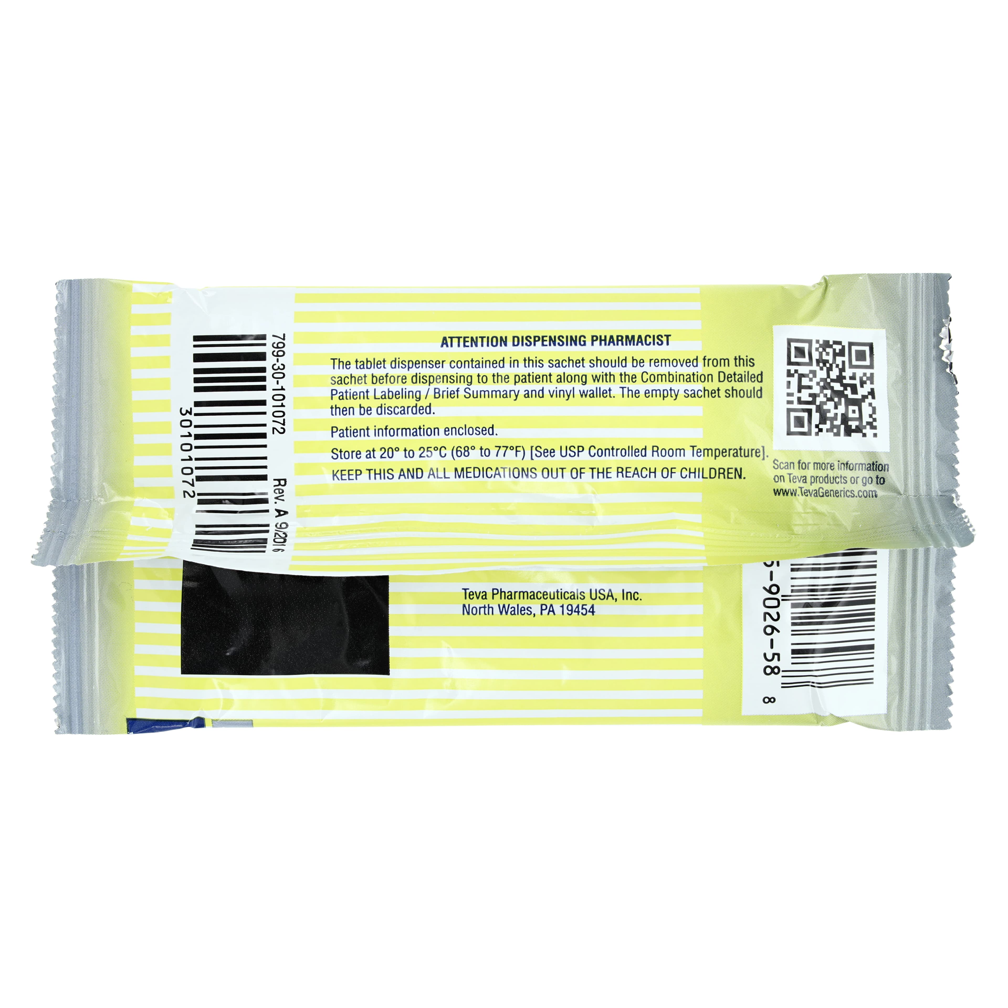 Norethindrone/Ethinyl Estradiol Tablets 1mg/20mcg (Teva Pharmaceuticals) thumbnail 3