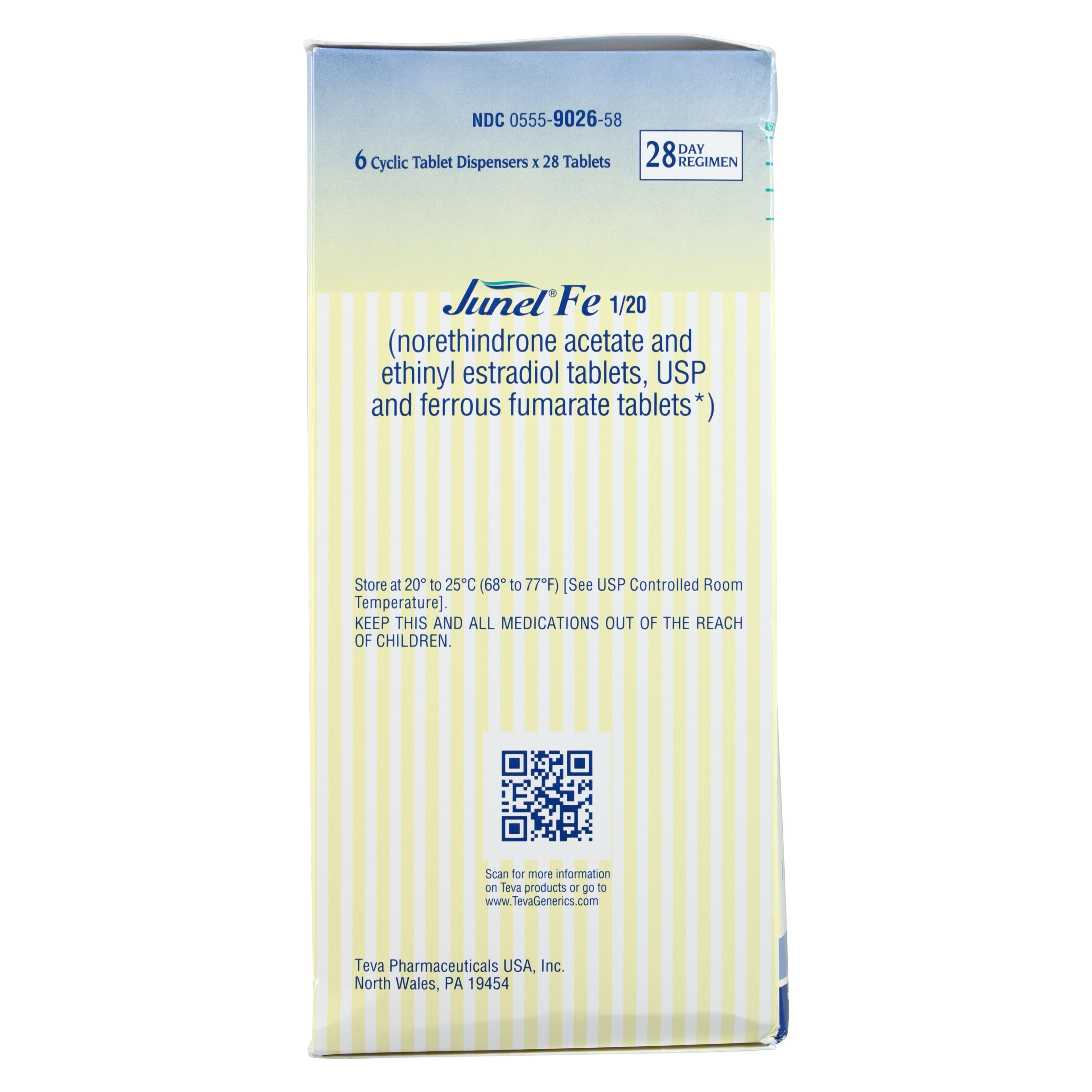 Norethindrone/Ethinyl Estradiol Tablets 1mg/20mcg (Teva Pharmaceuticals) thumbnail 4