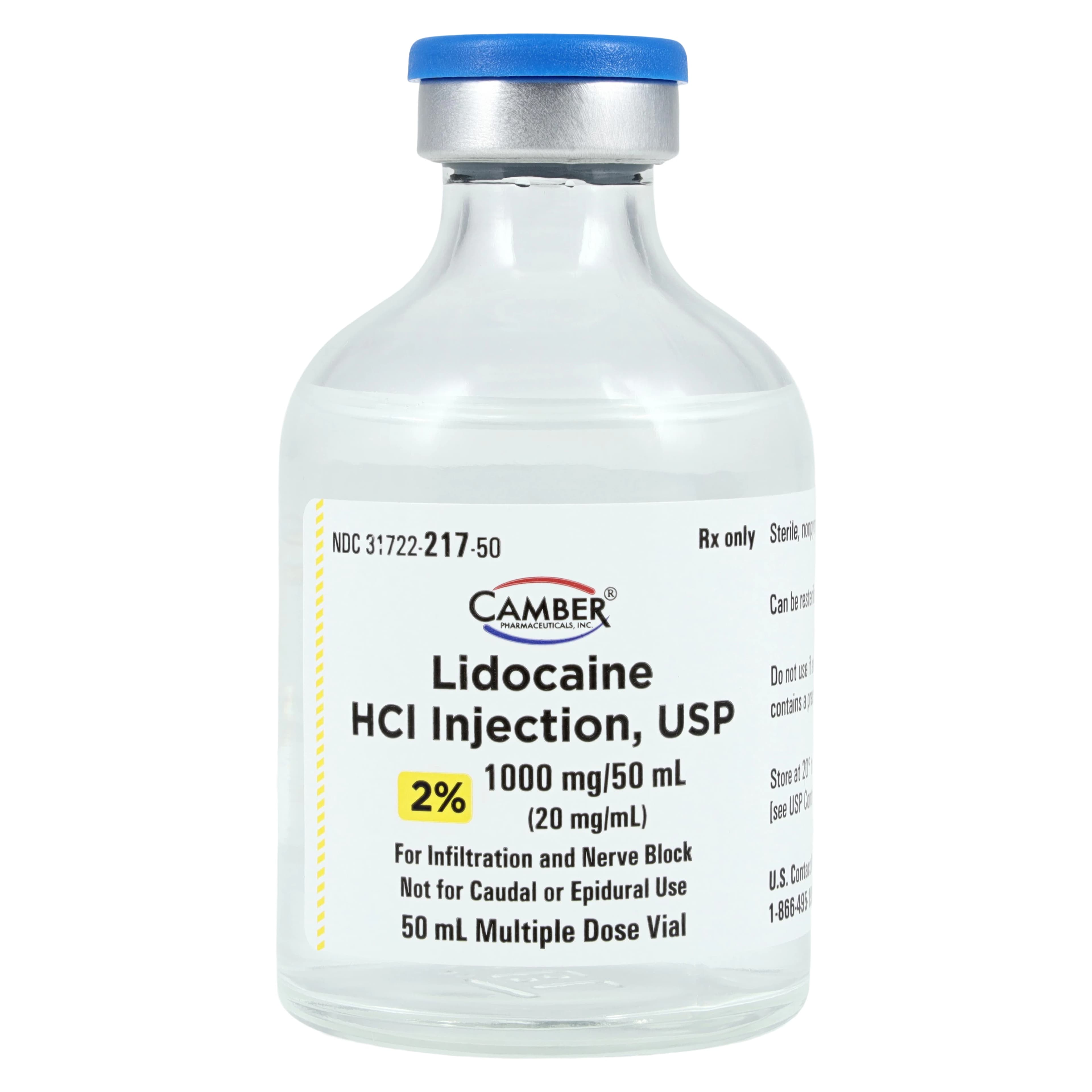 Lidocaine HCl Injection 2% MDV 50mL, 25/Package thumbnail 3