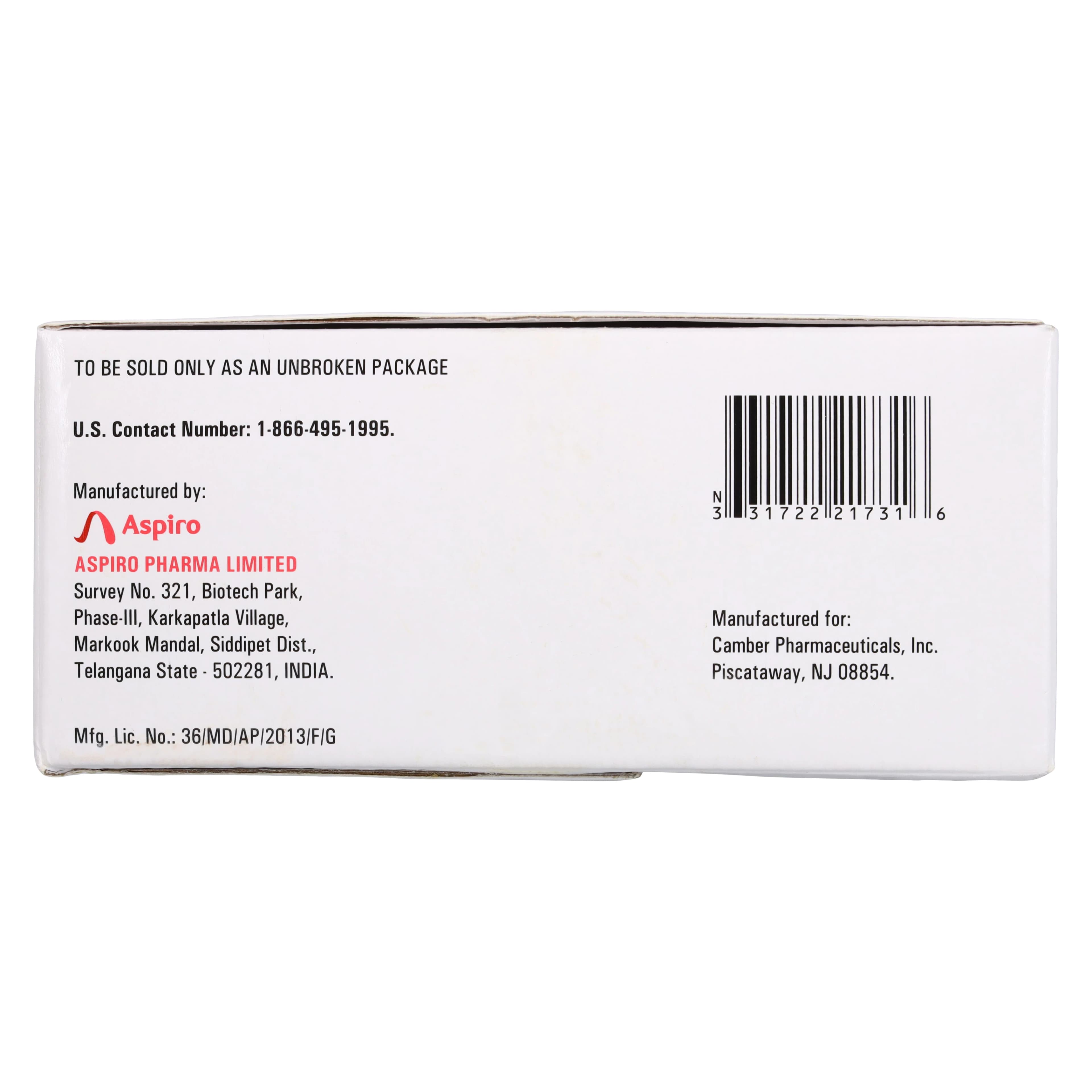 Lidocaine HCl Injection 2% MDV 20mL, 25/Package, Camber Pharmaceuticals thumbnail 5