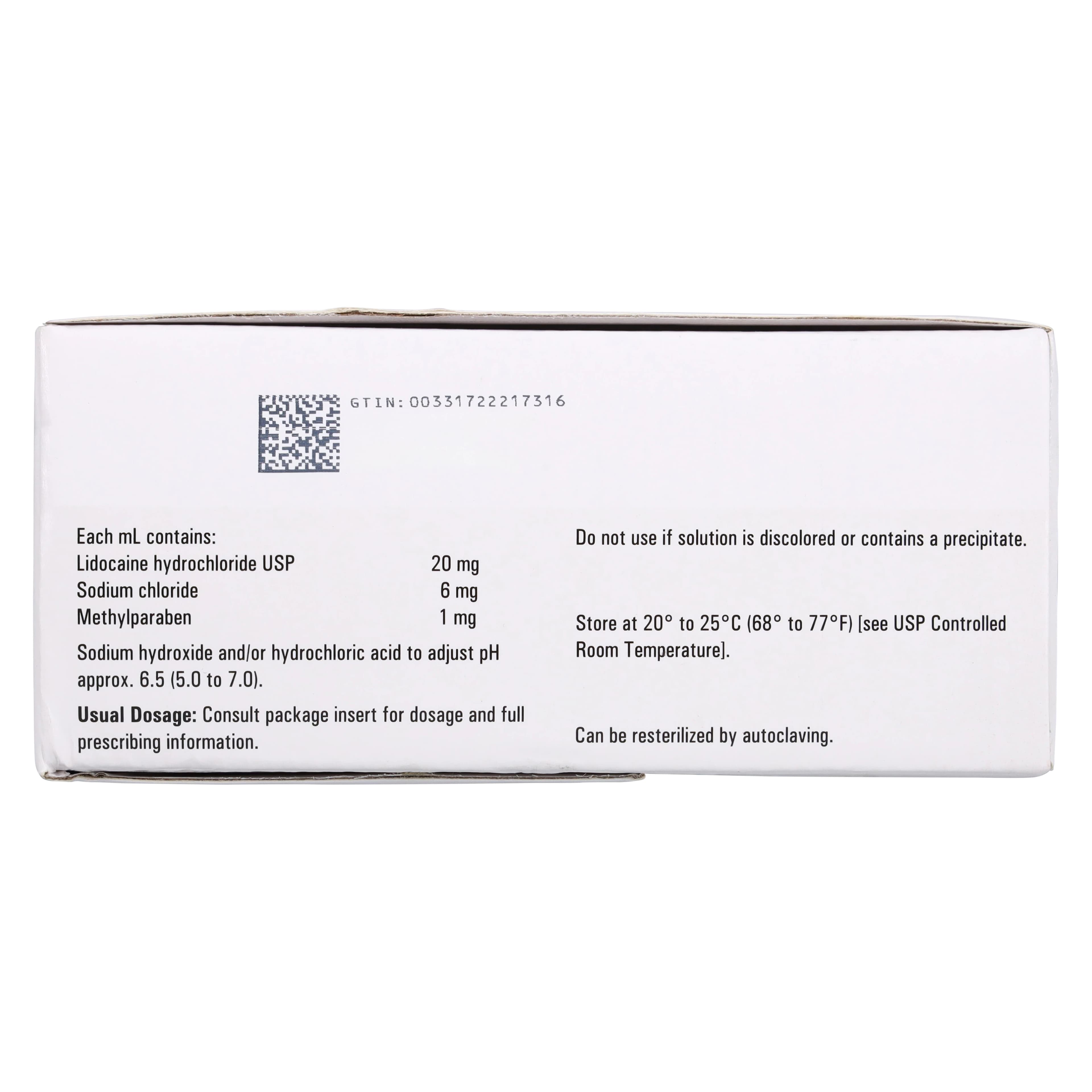 Lidocaine HCl Injection 2% MDV 20mL, 25/Package, Camber Pharmaceuticals thumbnail 6