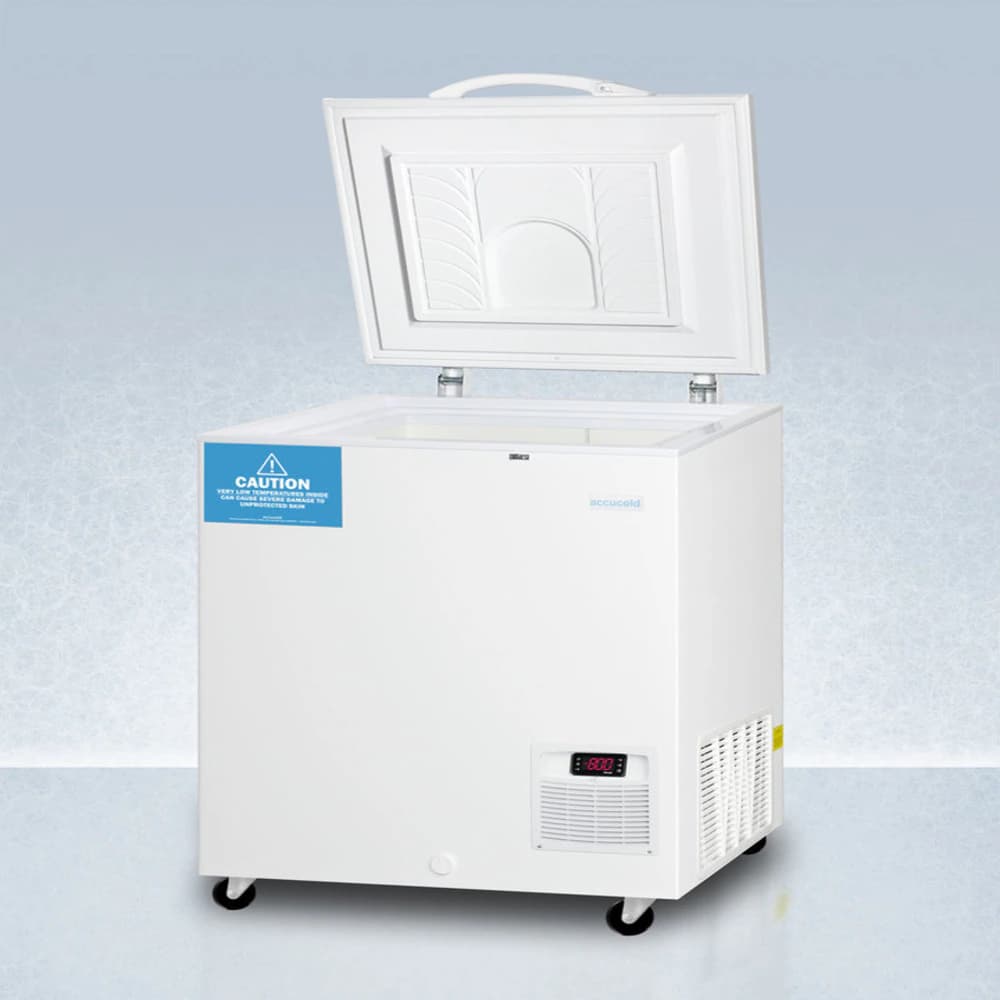 Accucold Ultra-Low Temperature Freezer Chest, 4.8 Cu Ft, Lifting Lid, -50 to -85°C, Manual Defrost thumbnail 2