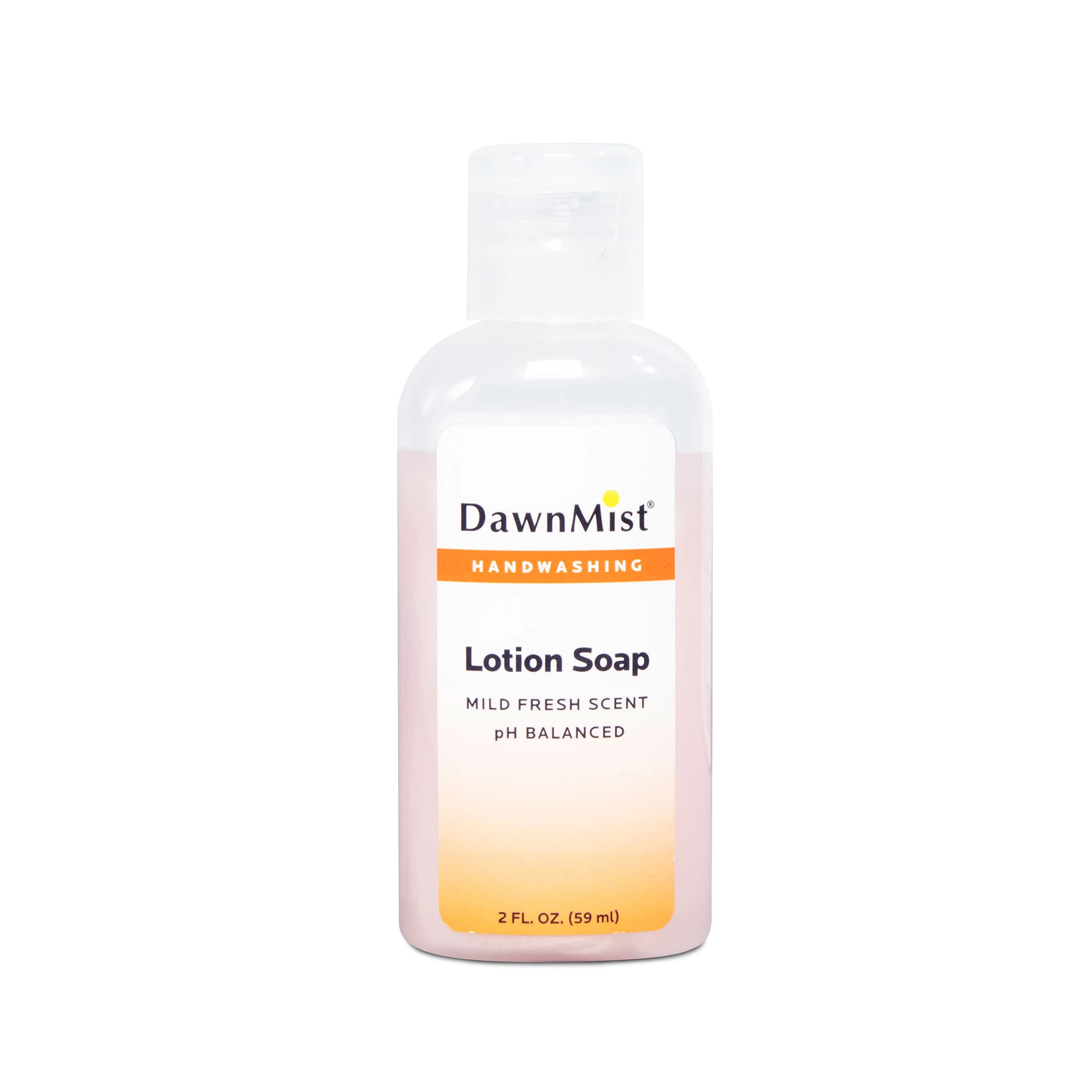 DawnMist Lotion Hand Soap, Light Jasmine, 2 oz Bottle with Cap, 144/Case - DawnMist Lotion Soap W/Cap - Image 1