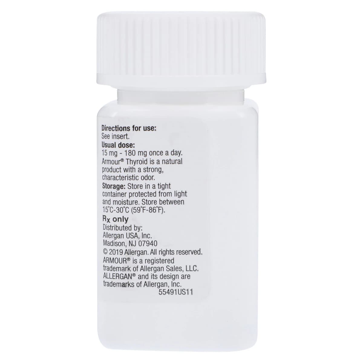 Armour Thyroid Tablets, 1/4 Grain (15 mg), 100/Bottle thumbnail 2