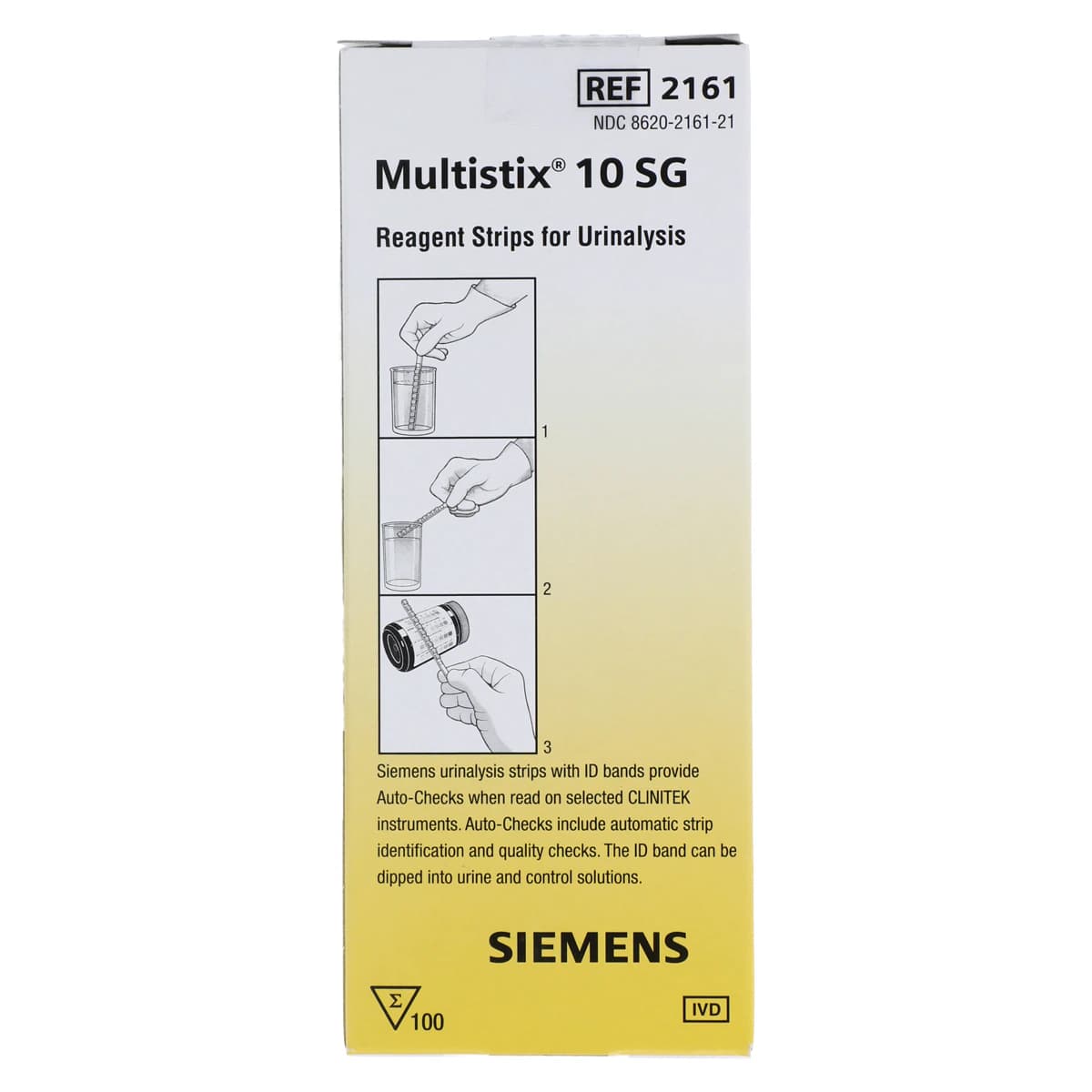 Siemens Multistix 10 SG Urinalysis Test Strips, 100/Bottle thumbnail 2