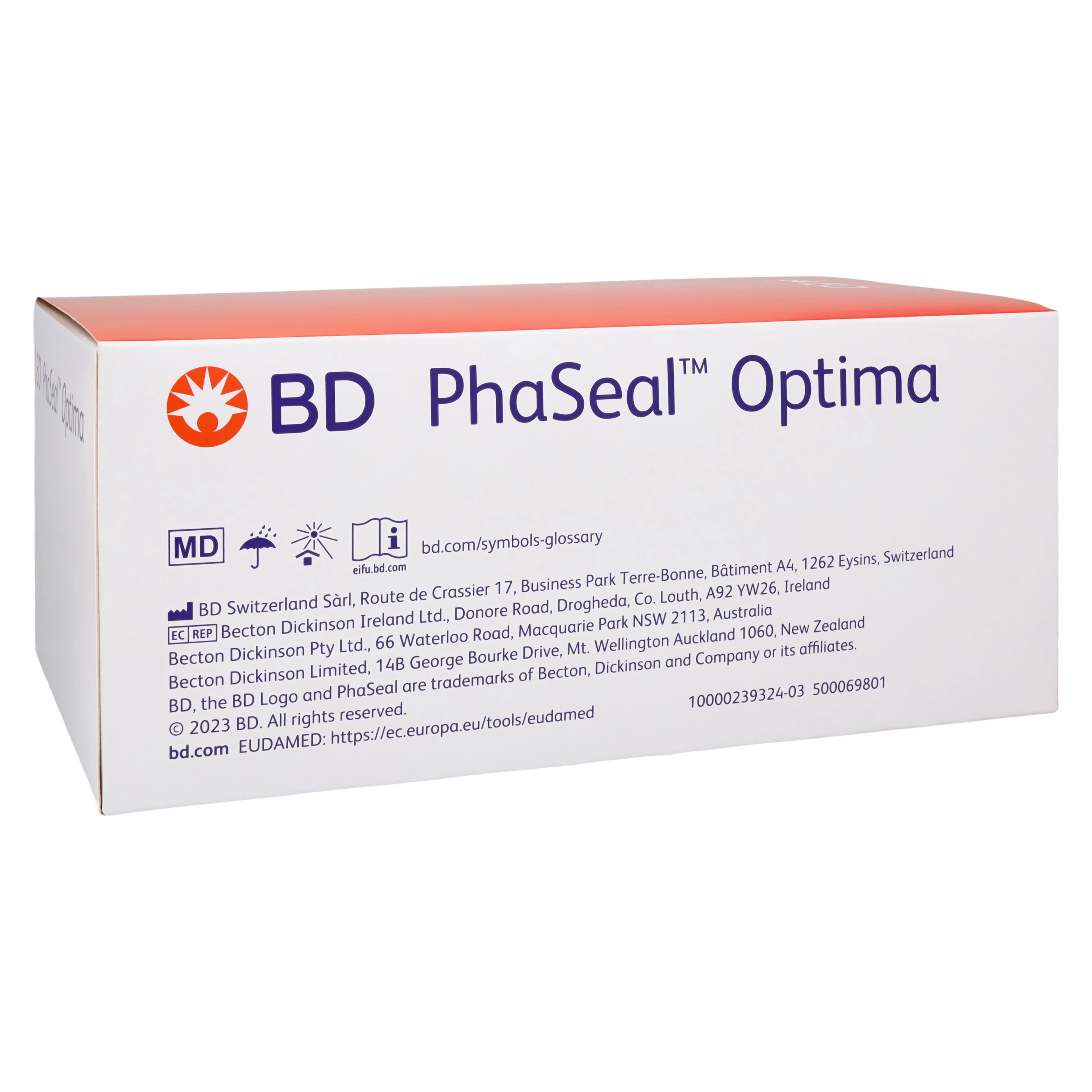 BD PhaSeal N40-O Locking Injector, Single Patient Use, for PhaSeal Optima Drug Transfer Device, 50/Box - Injector Locking N40-O PhaSeal - Image 1