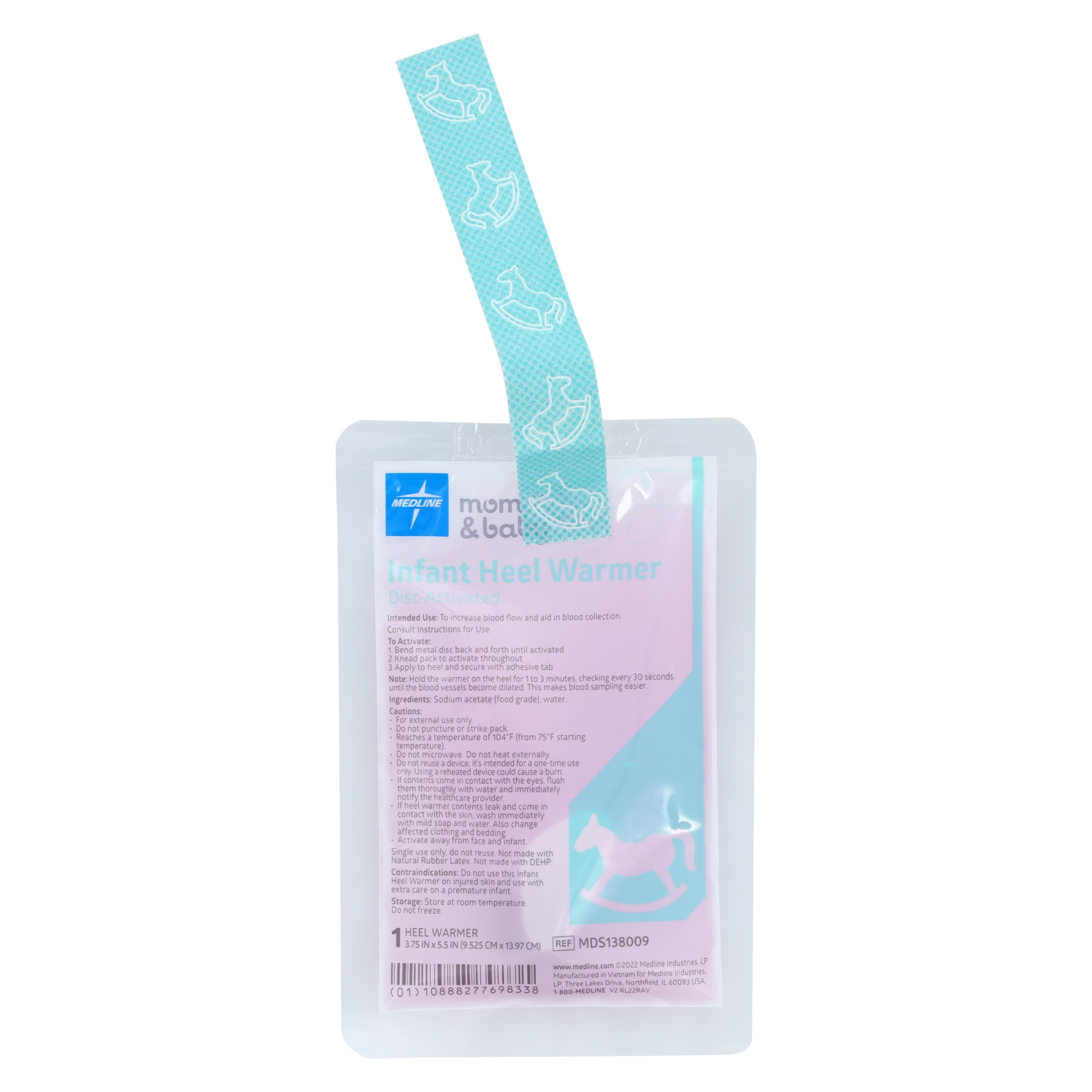 Medline Infant Heel Warmer with Disk, 5" x 3" thumbnail 3