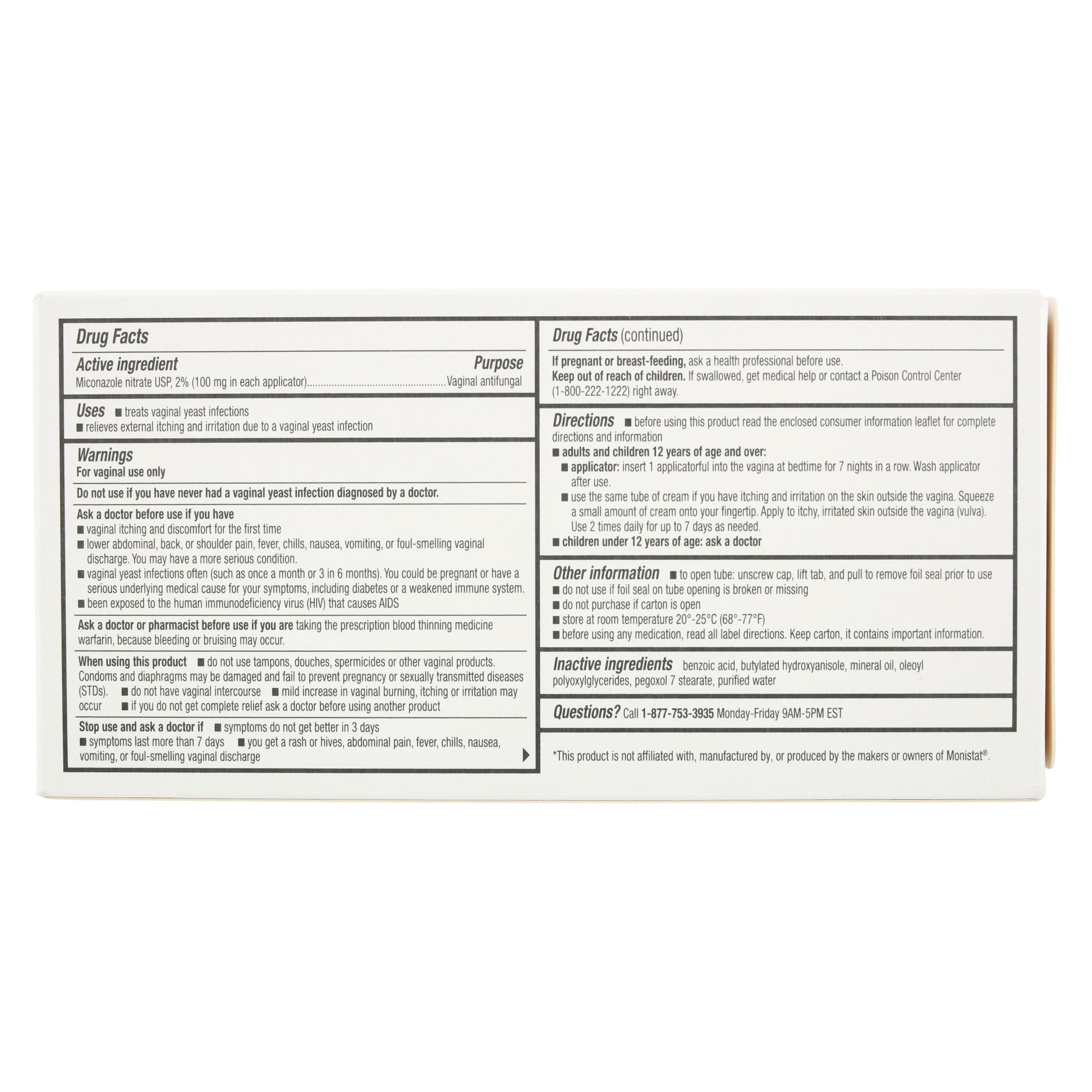 Miconazole Nitrate Cream 2%, 1.5 oz Tube, Major Pharmaceuticals thumbnail 7