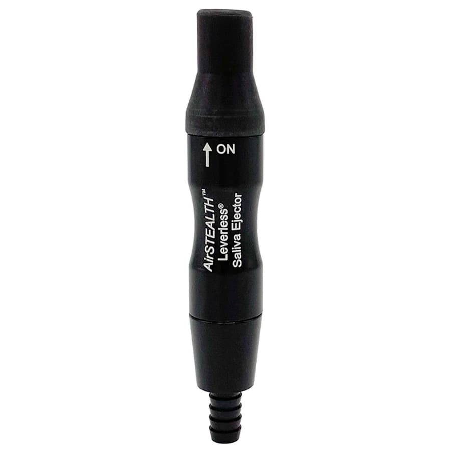 AirSTEALTH™ Leverless Saliva Ejector, Black, 1/Each - AirSTEALTH™ Leverless Saliva Ejector - Image 1