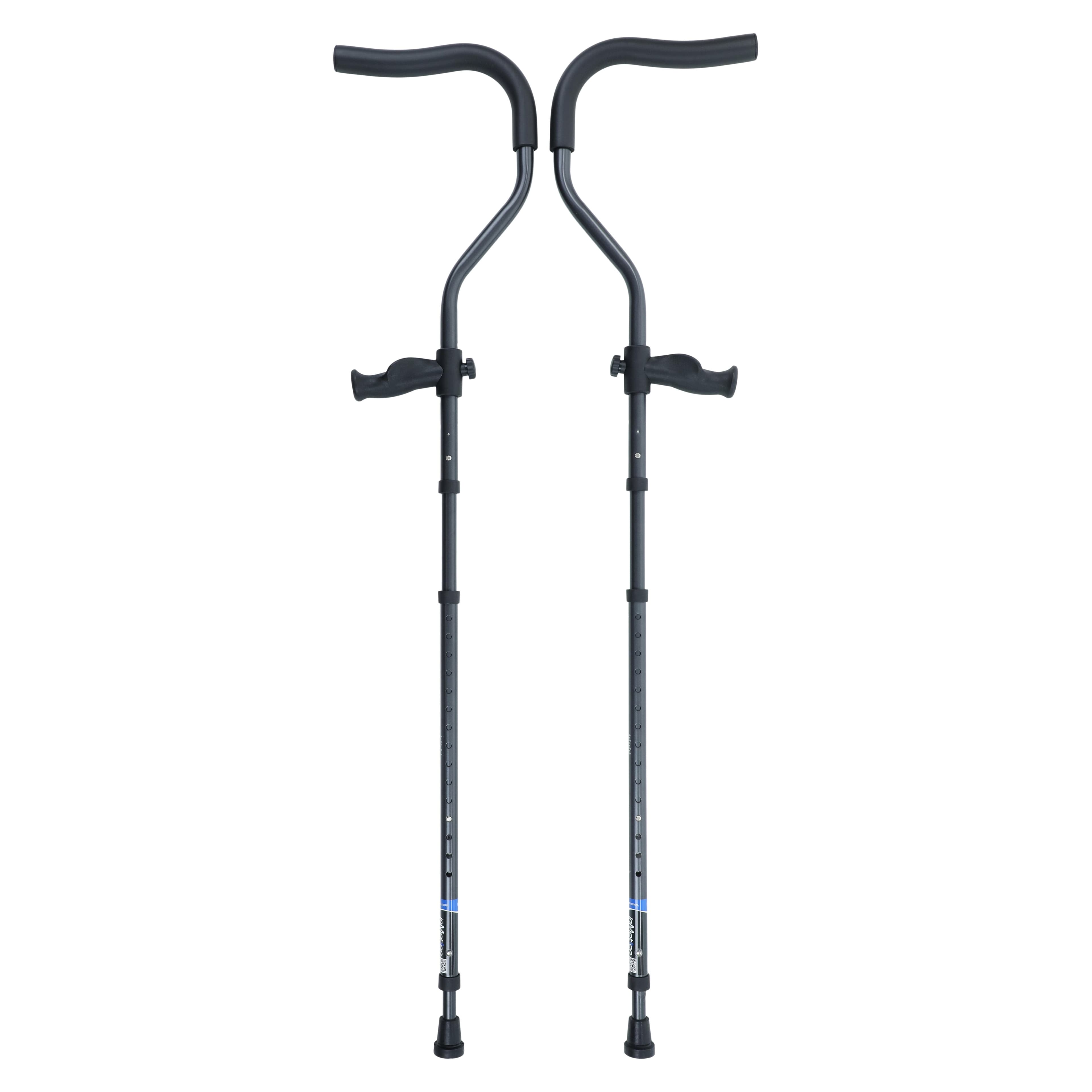 Millennium Medical In-Motion Pro Aluminum Crutches, Tall 5'10"-7'1", 350 lb Capacity - CRUTCHES ALUM 5'10"-7'1" Tall - Image 1