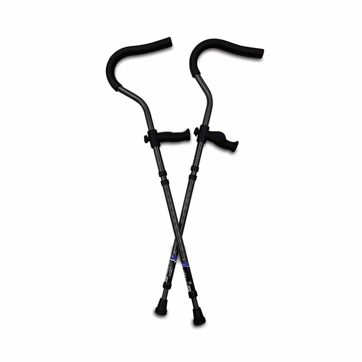 Millennium Medical In-Motion Pro Aluminum Crutches, Tall 5'10"-7'1", 350 lb Capacity thumbnail 5