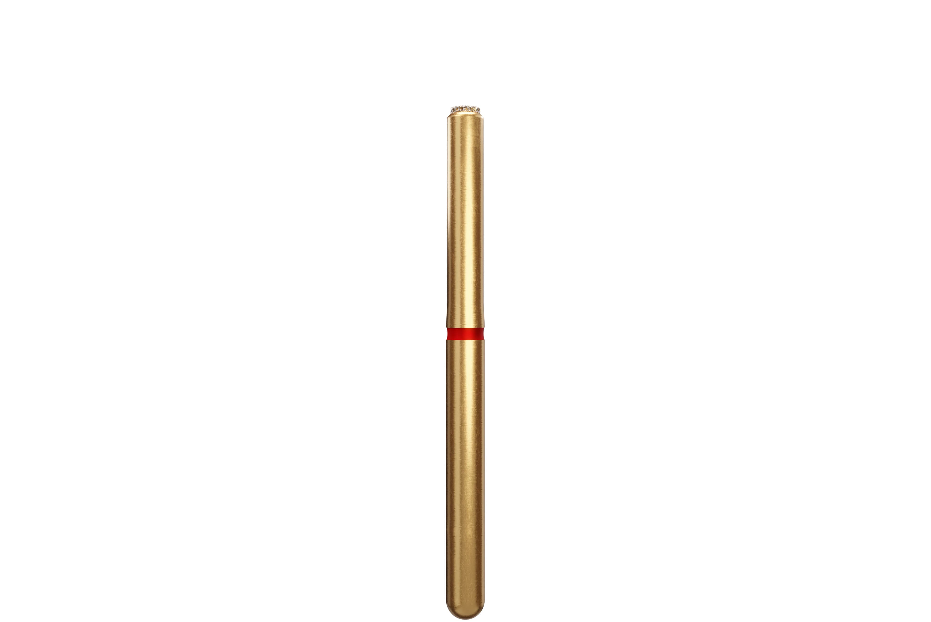 Coltene Alpen Multi-Use Multilayer Diamond Bur, FG, Fine, Red, End Cutting Cylinder, #839-014, 5/Pkg thumbnail 2