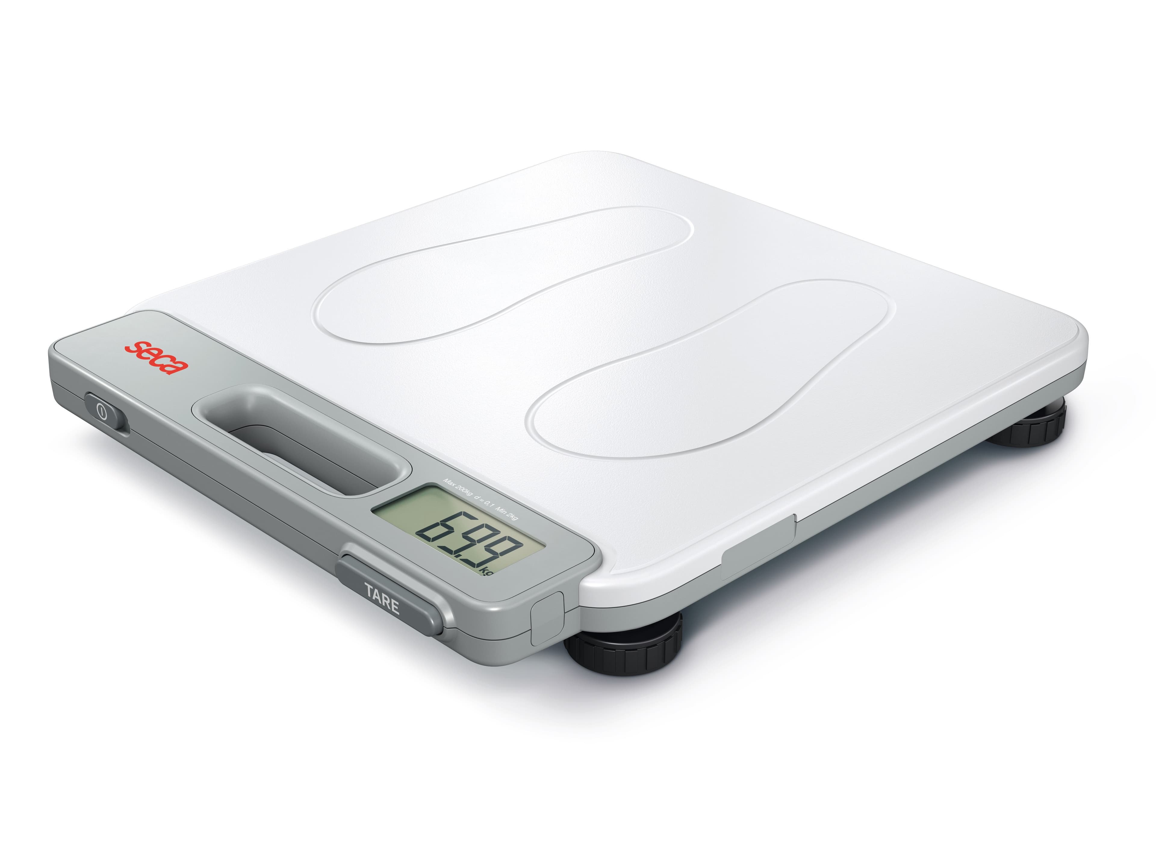 seca 874+ Flat Scale with Foot Switch, Digital Backlit Display, 200 kg Capacity thumbnail 2