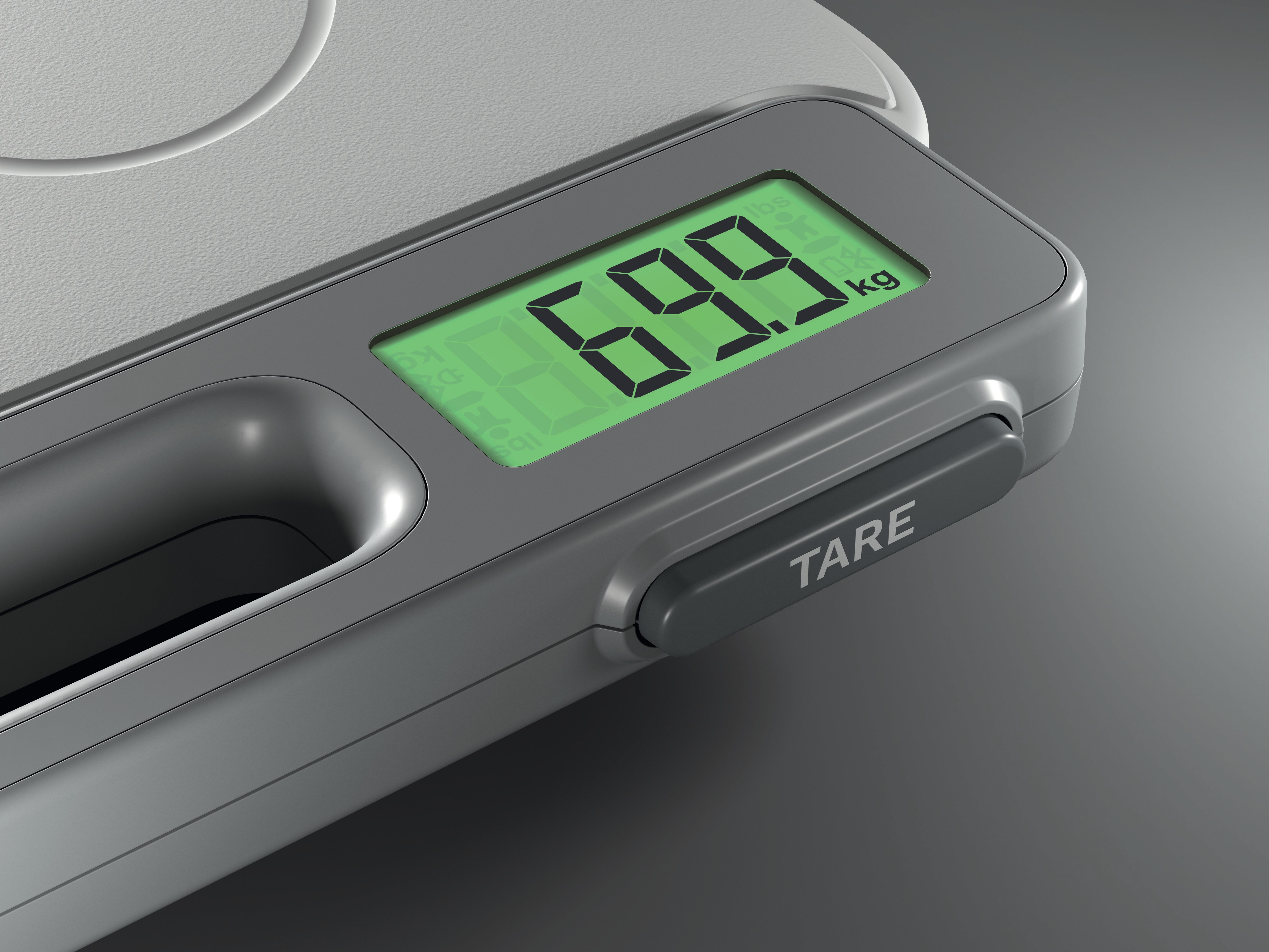 seca 874+ Flat Scale with Foot Switch, Digital Backlit Display, 200 kg Capacity thumbnail 4