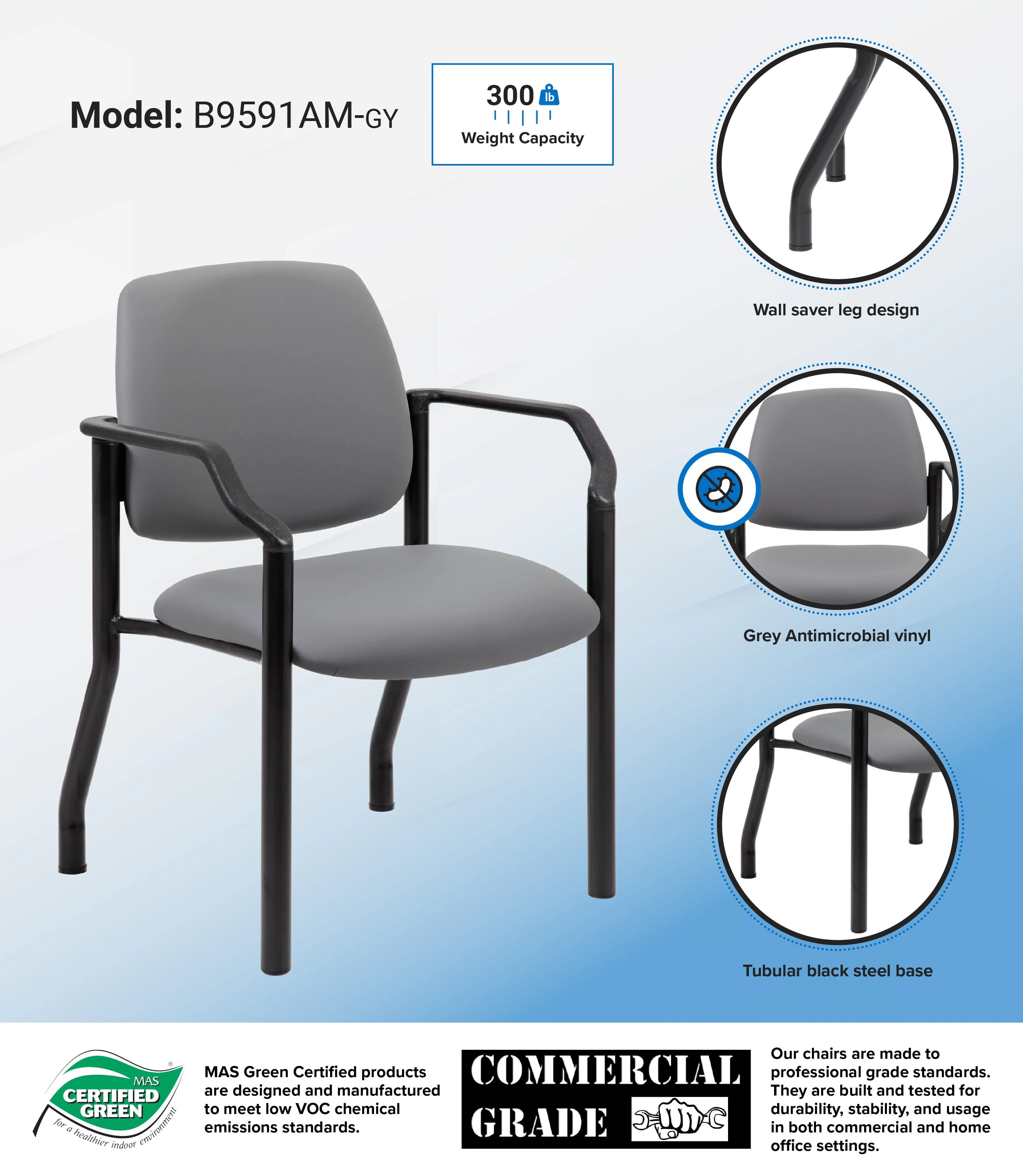 Boss Office Products Patient Guest Chair thumbnail 2
